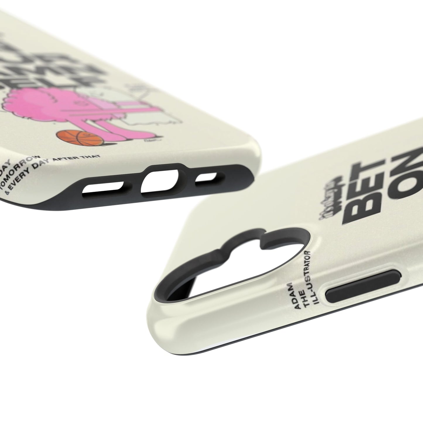Magnetic Impact-Resistant Case — "Bet On Your Damn Self" Motivational Phone Cover