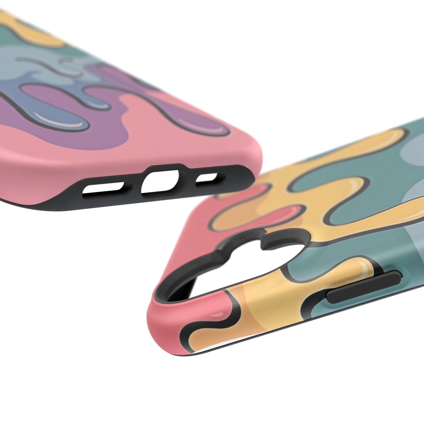 Colorful Drip Magnetic Phone Case — Impact-Resistant iPhone Cover