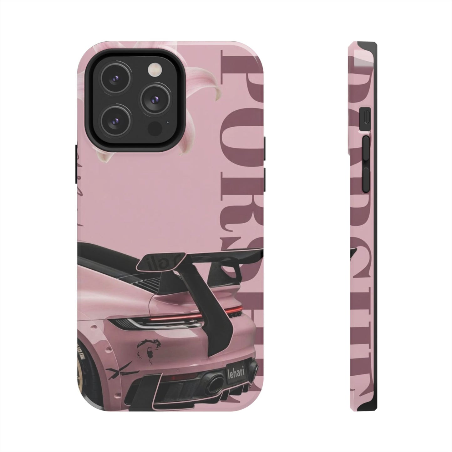 Pink Racing Car Tough Phone Case — 'Queen' Sportback Design