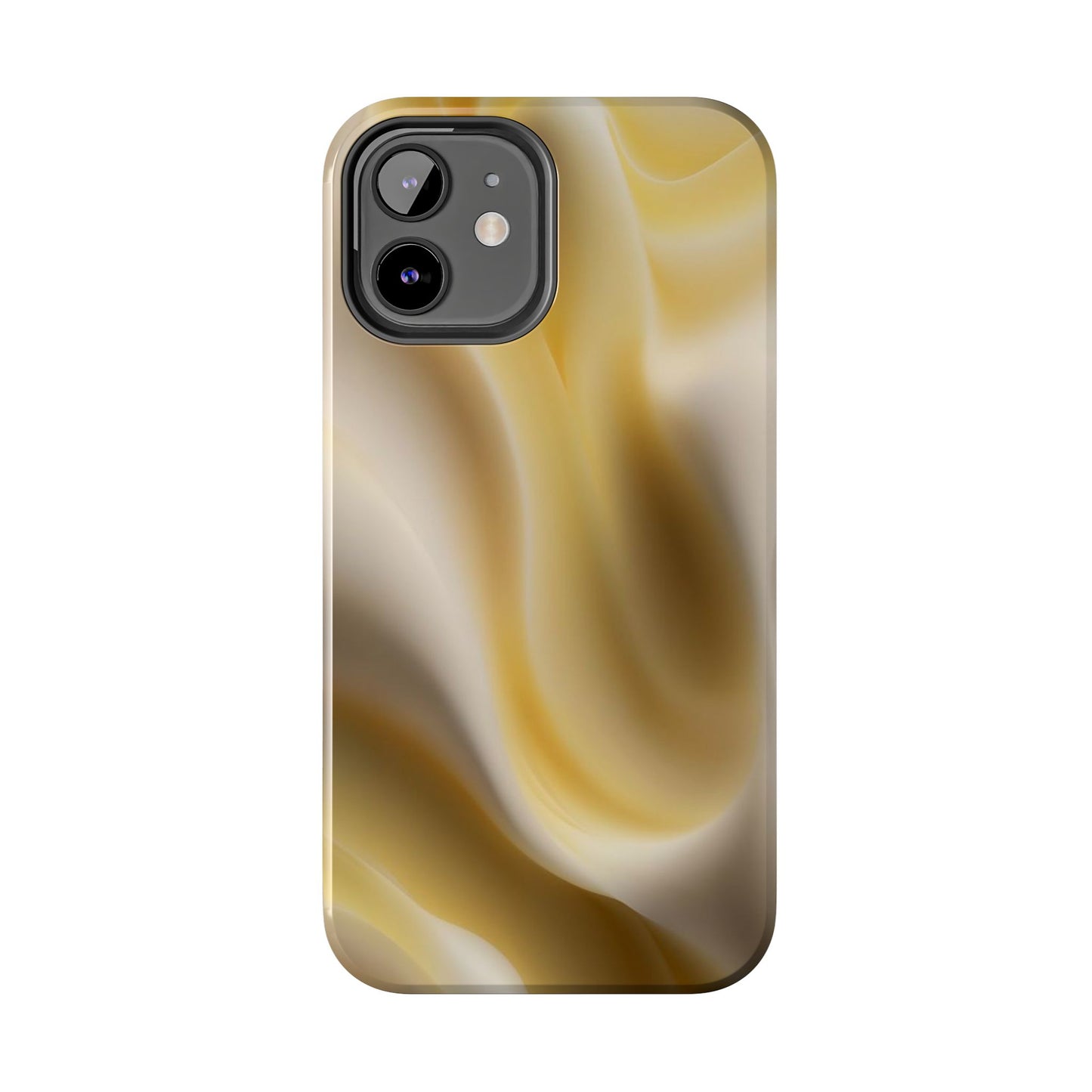 Gold Marble Tough Phone Case — Protective iPhone Case with Elegant Swirl Design