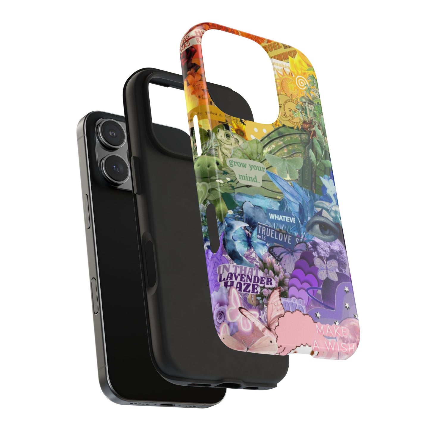 Collage Art Phone Case — 'Grow Your Mind' Lavender Haze Tough Case
