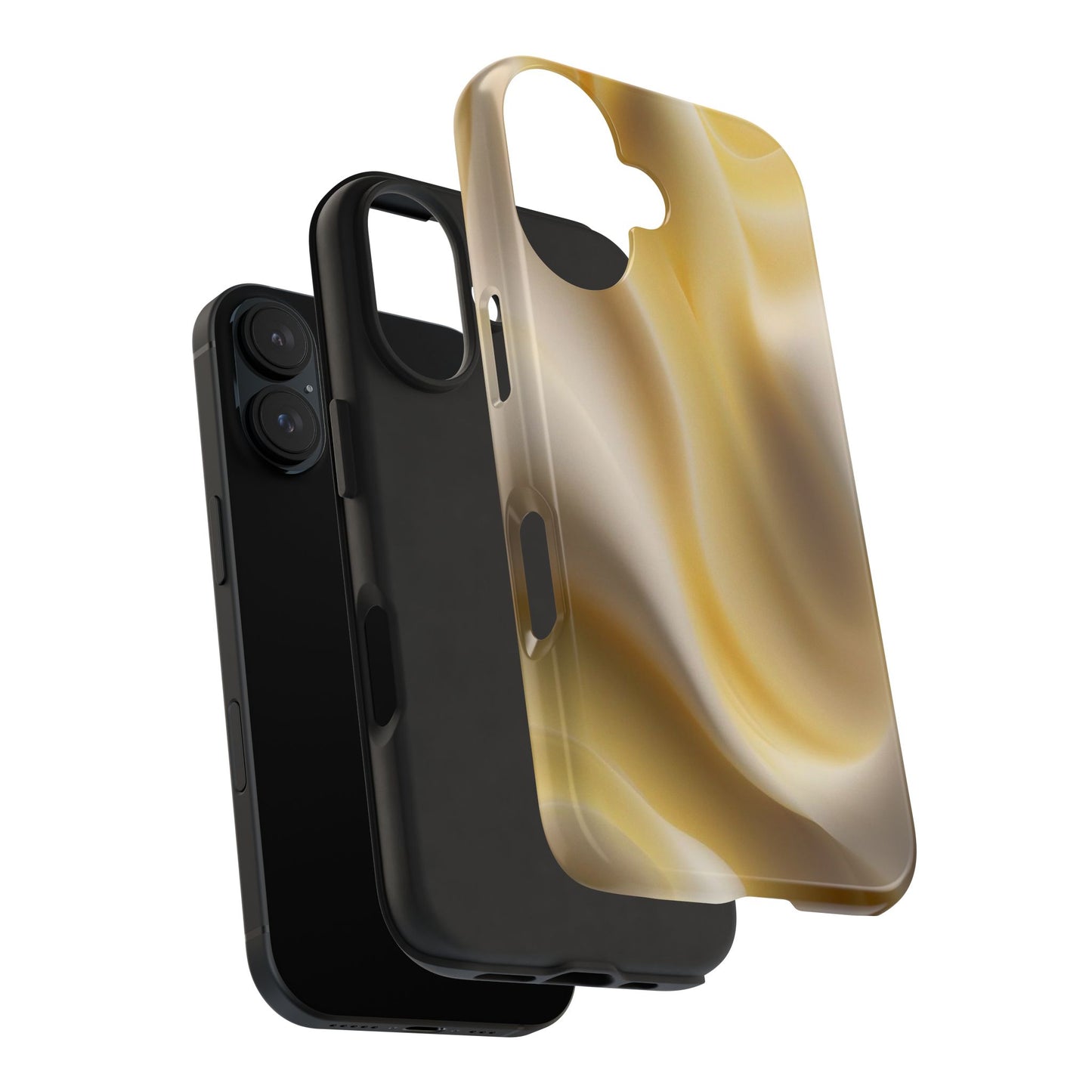 Gold Marble Tough Phone Case — Protective iPhone Case with Elegant Swirl Design