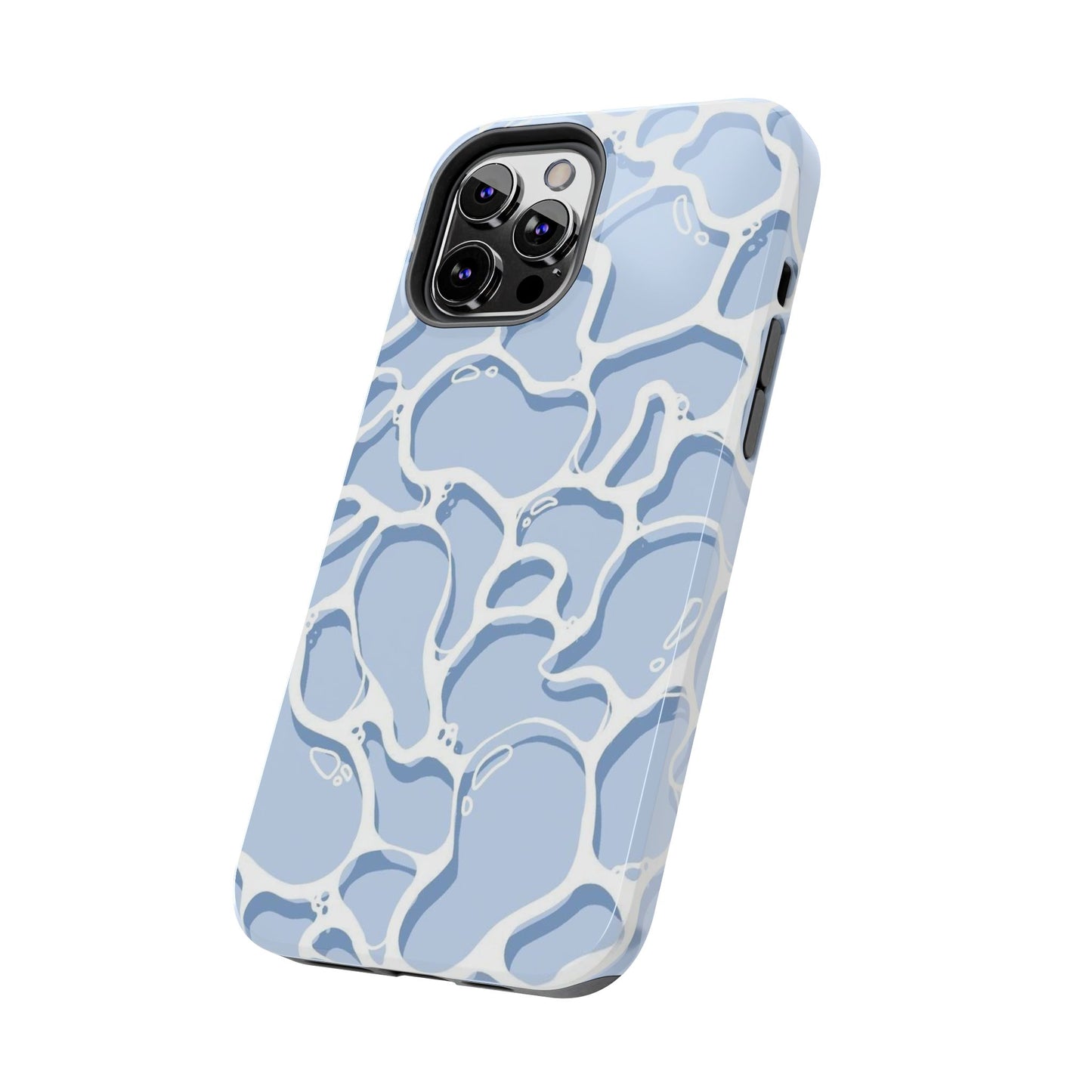Blue Abstract Pool Pattern Tough Phone Case