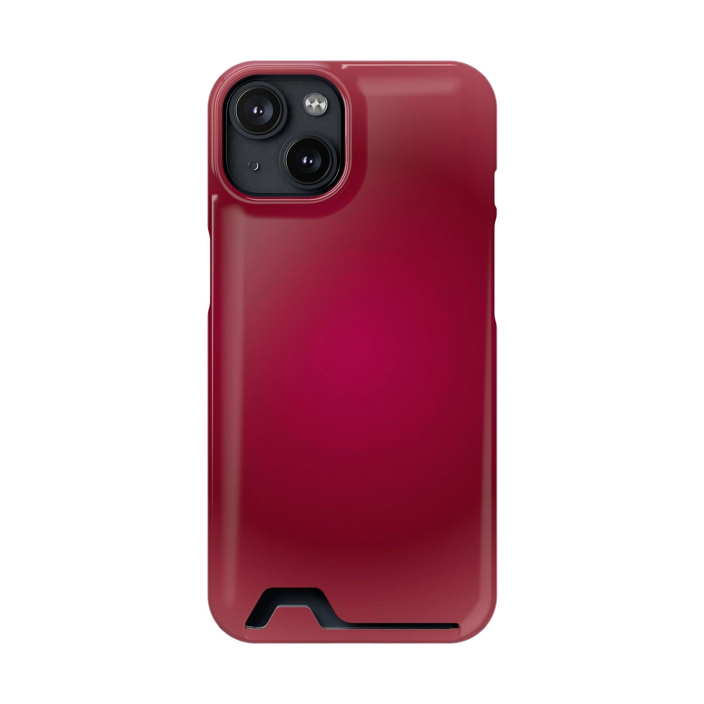 Slim Card-Holder Phone Case — Magnetic Red Wallet Cover
