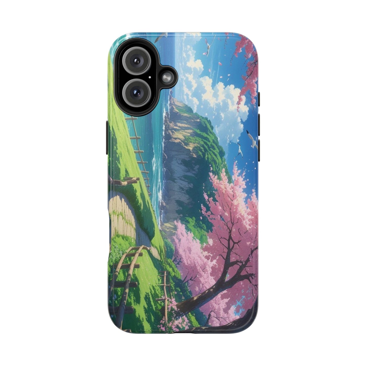 Tough Phone Case — Scenic Cherry Blossom Landscape Phone Cover