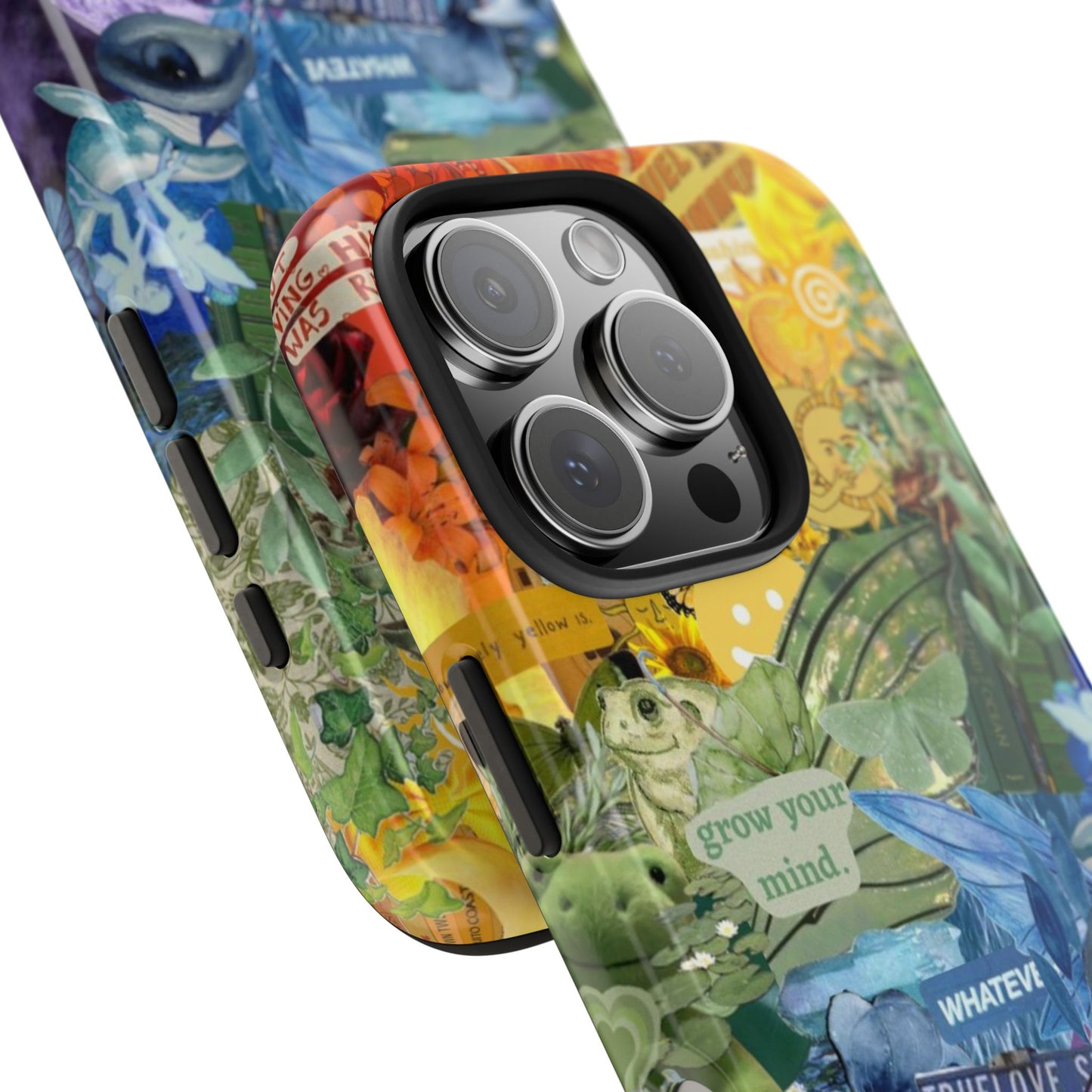 Collage Art Phone Case — 'Grow Your Mind' Lavender Haze Tough Case