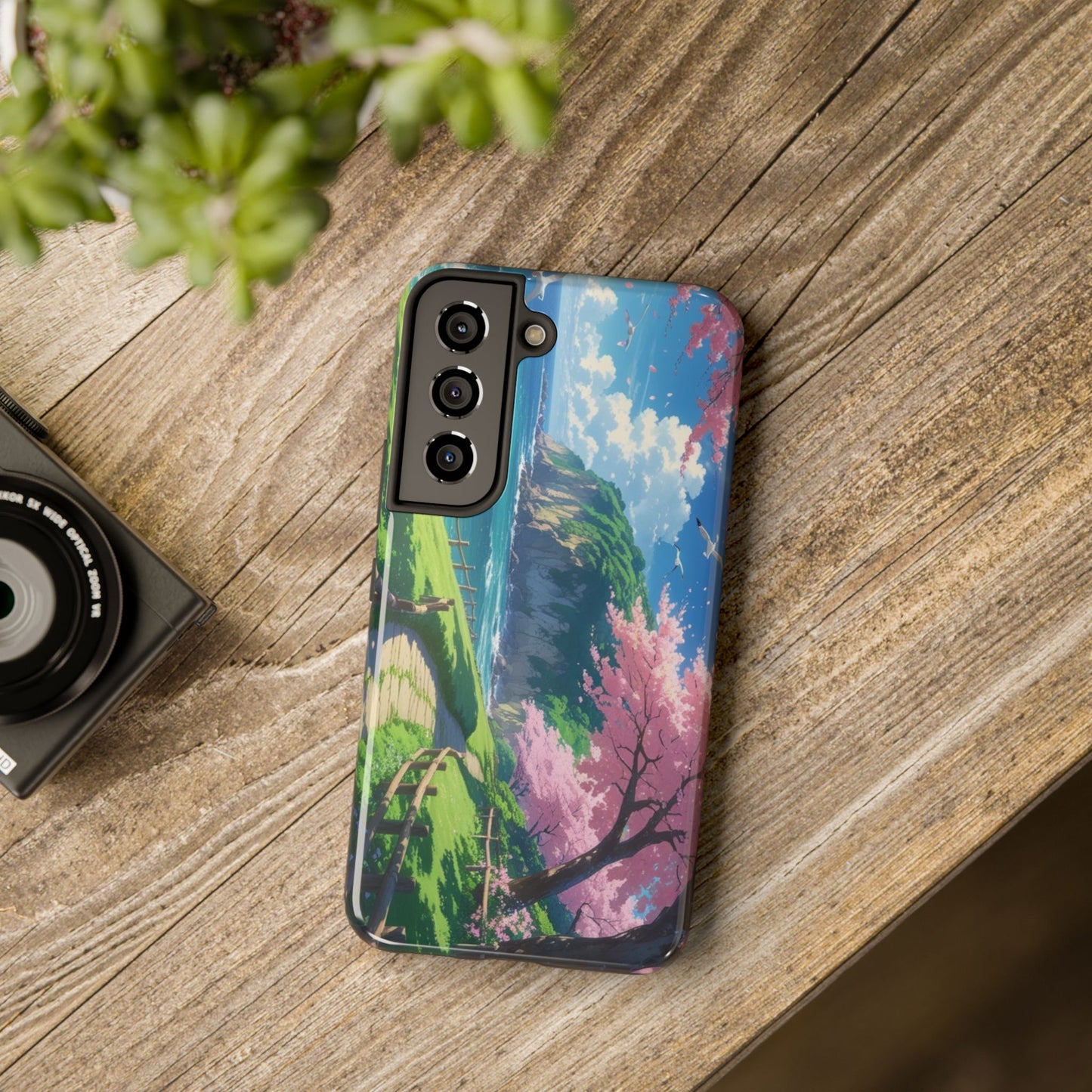 Tough Phone Case — Scenic Cherry Blossom Landscape Phone Cover
