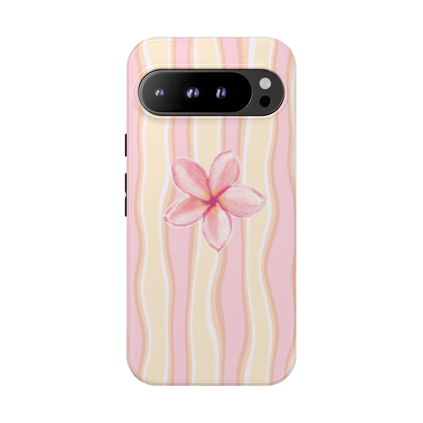 Pink Plumeria Phone Case - Tropical Floral Tough Phone Case