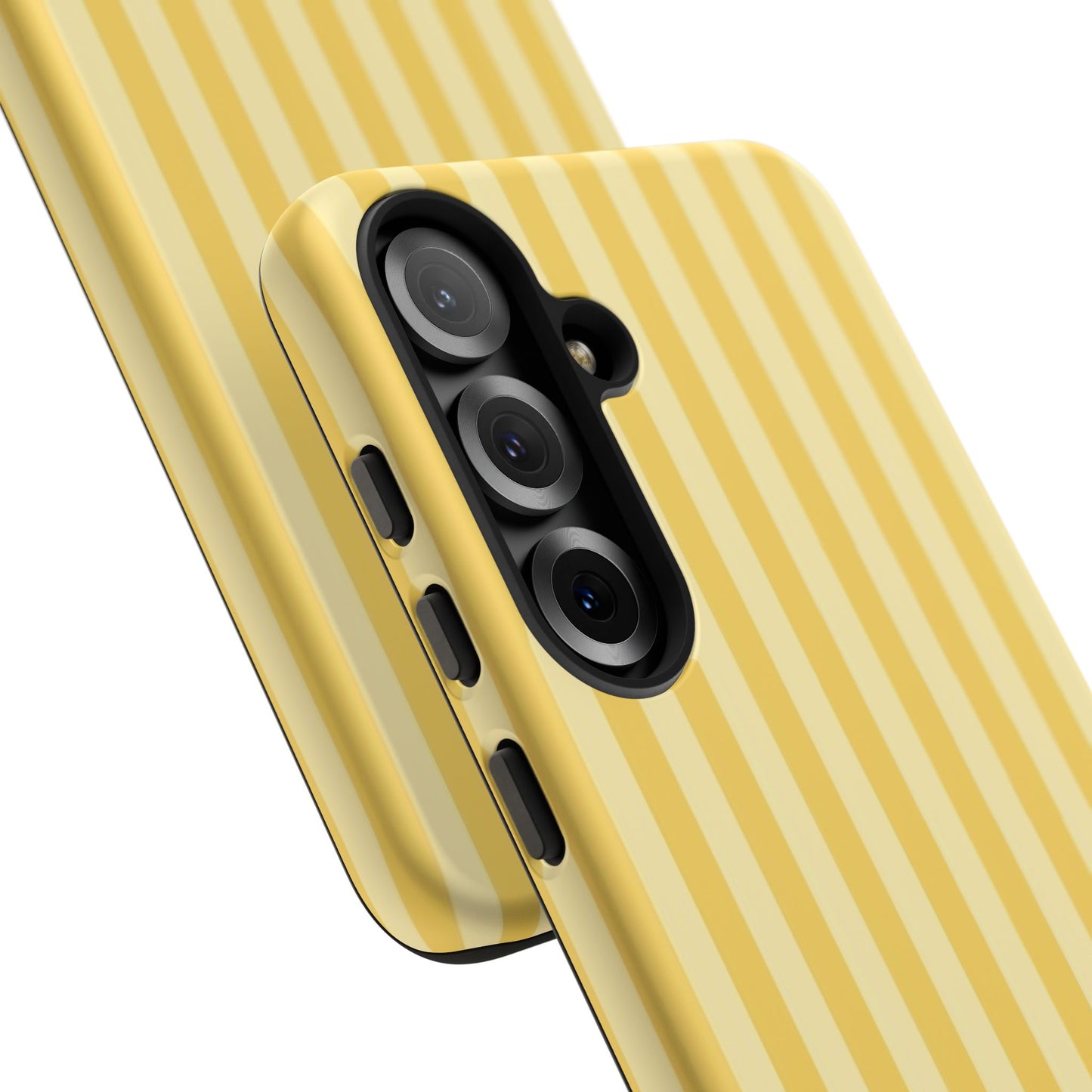 Yellow Stripe Tough Phone Case — Durable Protective iPhone Cover