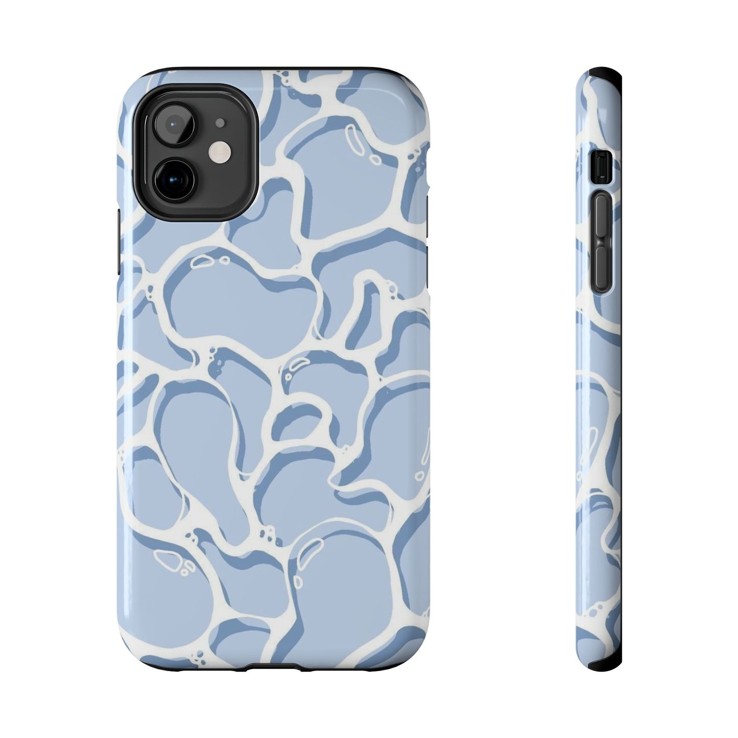 Blue Abstract Pool Pattern Tough Phone Case