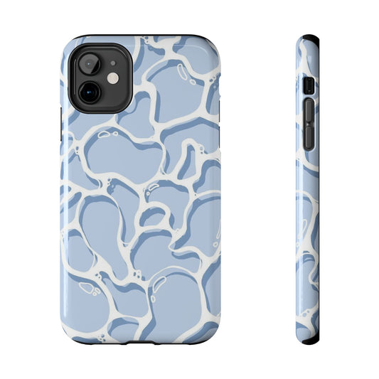 Blue Abstract Pool Pattern Tough Phone Case