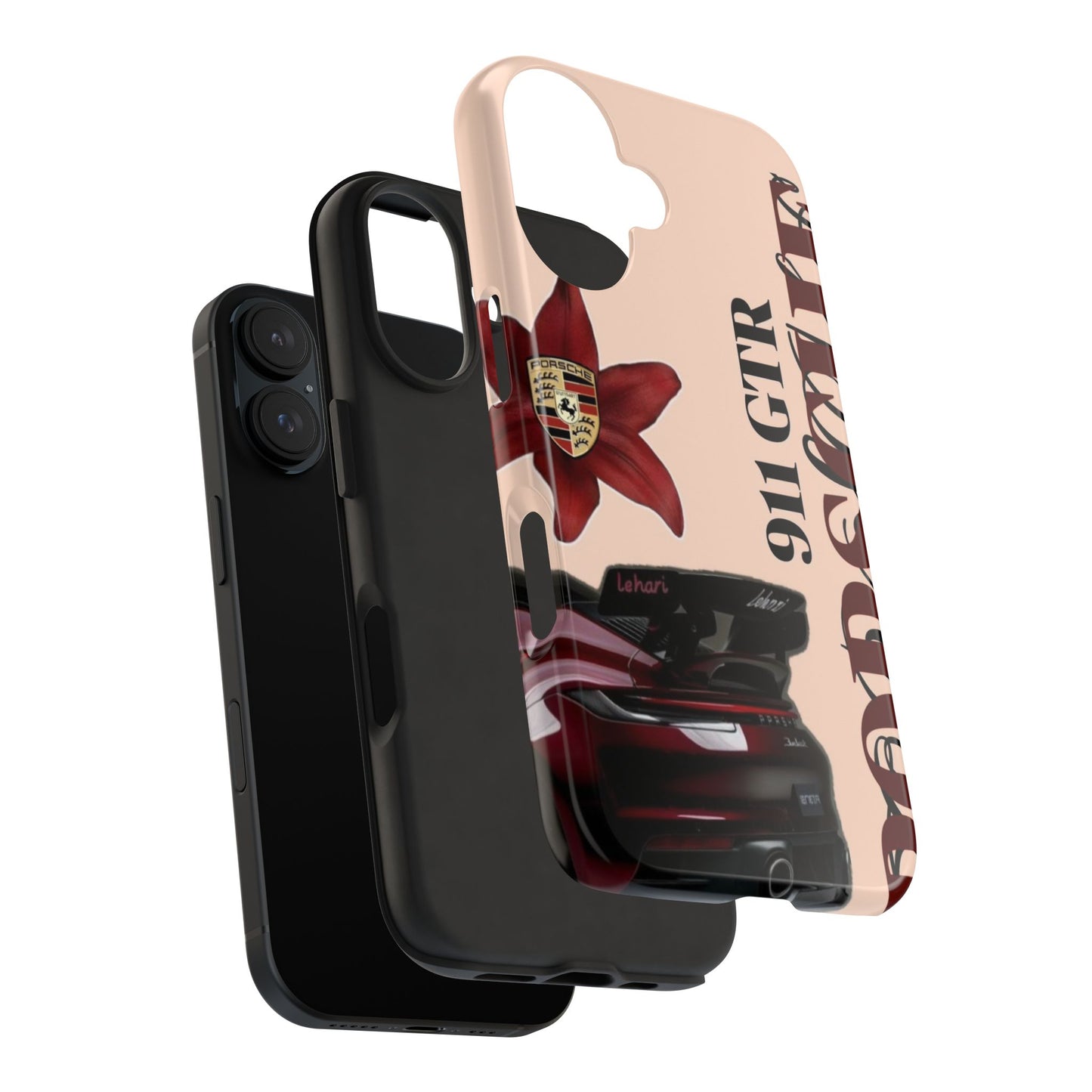 Porsche 911 GT-R Red Orchid Tough Phone Case — Sports Car Protective Cover