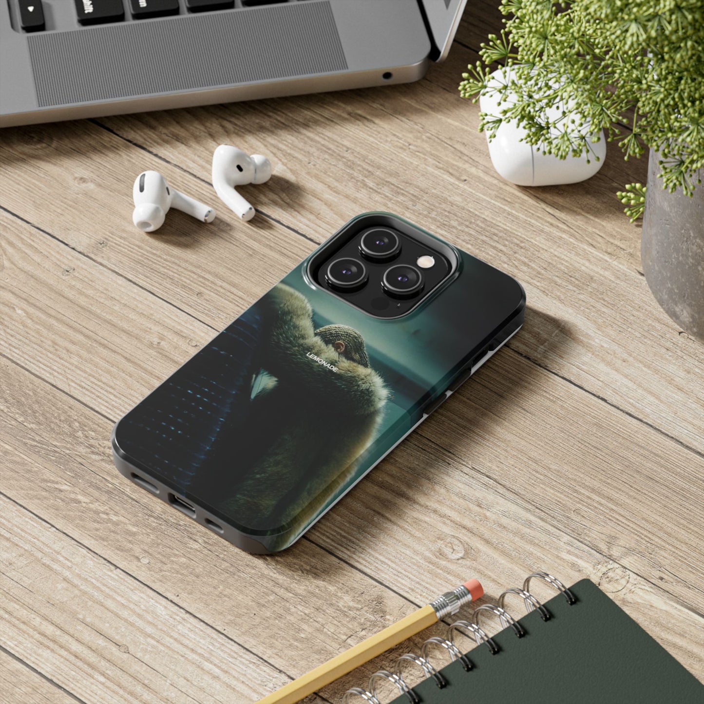 Tough Phone Case — Moody Urban Monkey Photo, 'LEMONADE' Matte Protective Cover