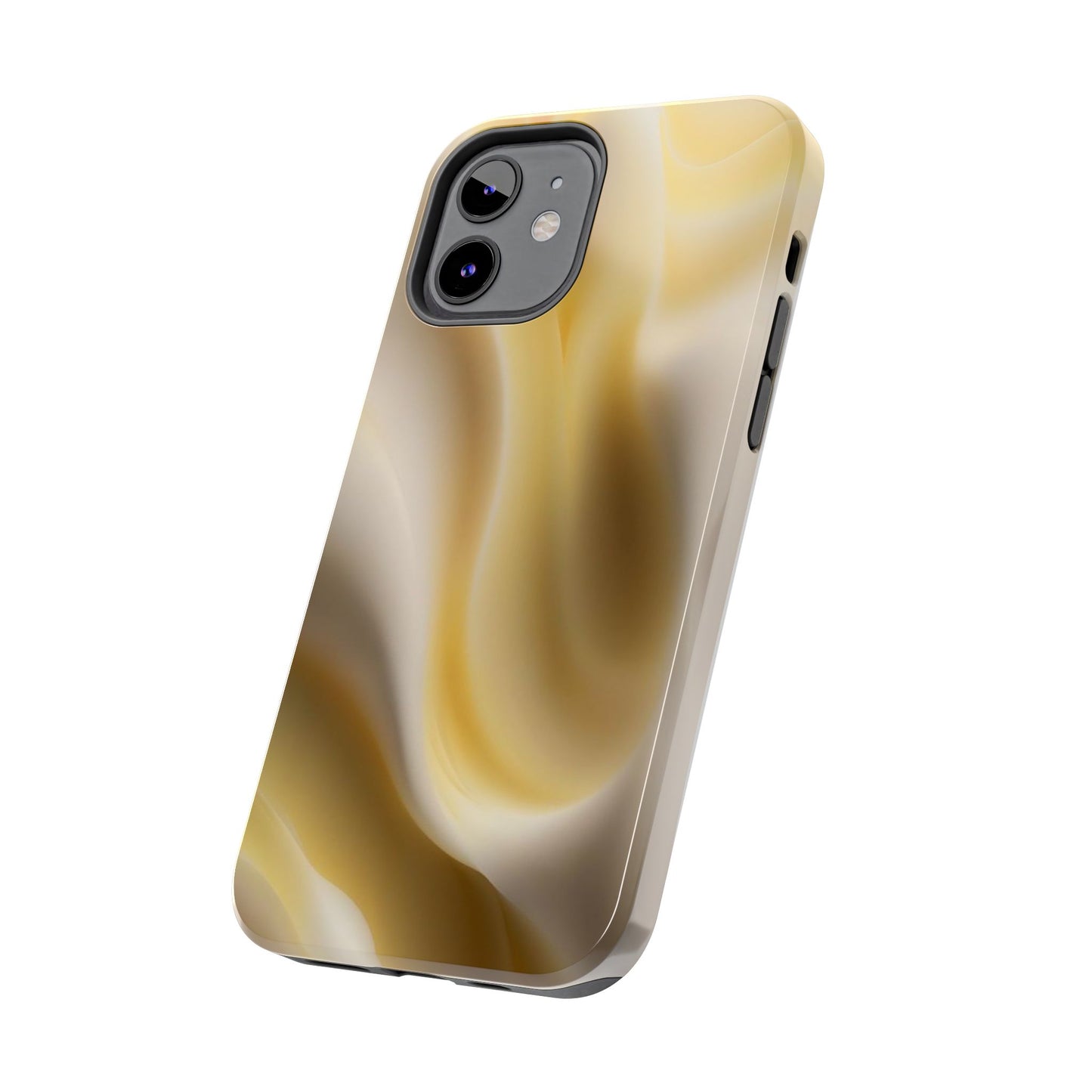 Gold Marble Tough Phone Case — Protective iPhone Case with Elegant Swirl Design