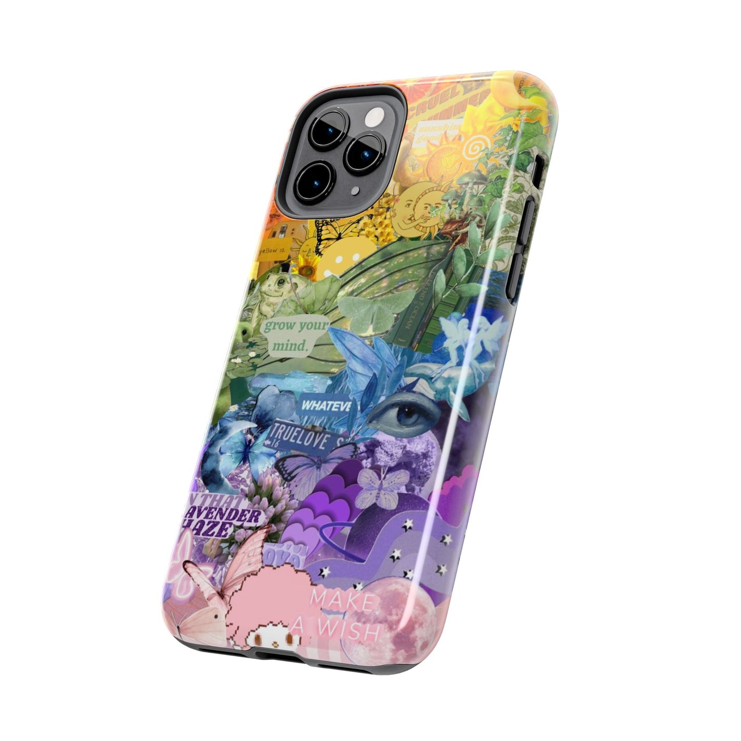 Collage Art Phone Case — 'Grow Your Mind' Lavender Haze Tough Case
