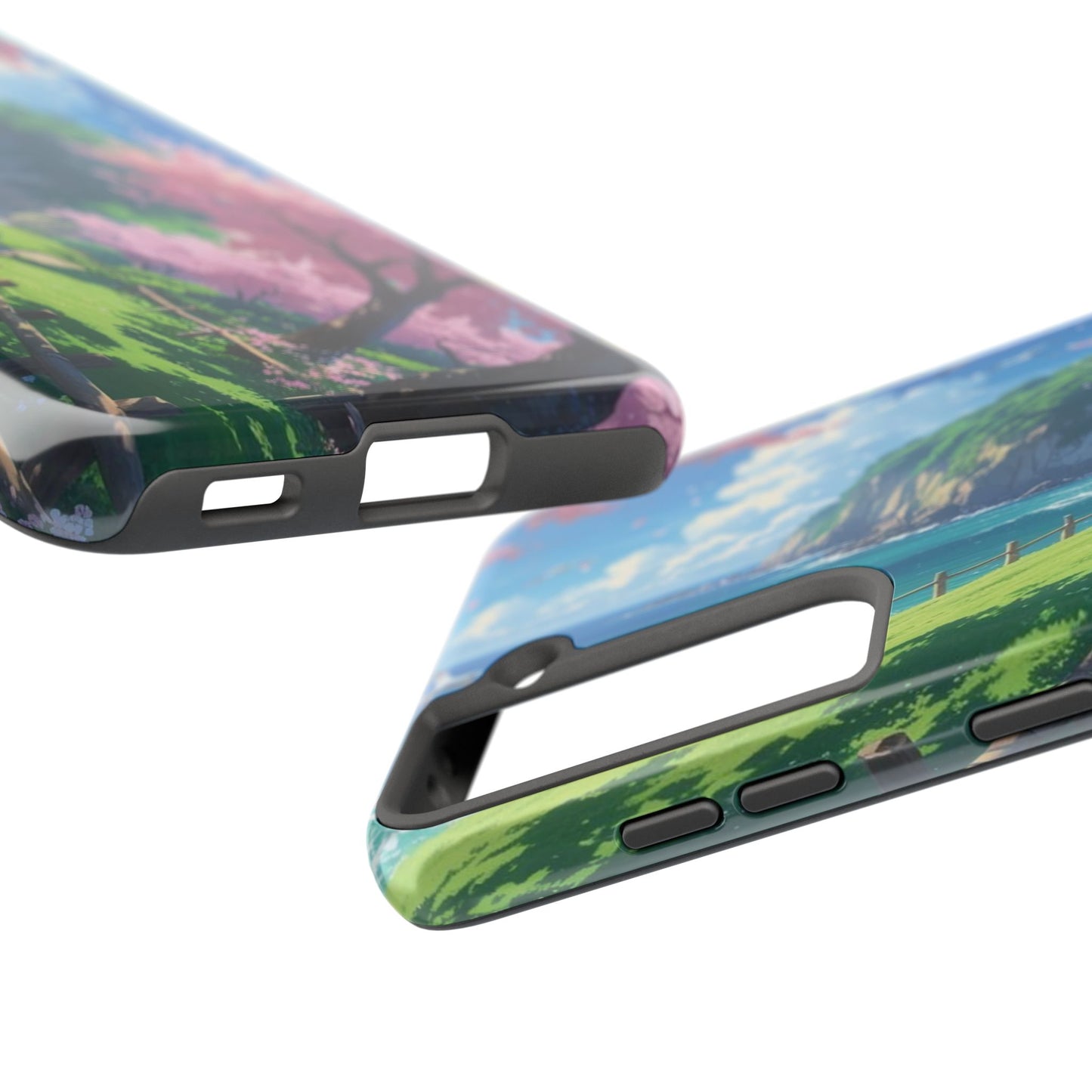 Tough Phone Case — Scenic Cherry Blossom Landscape Phone Cover