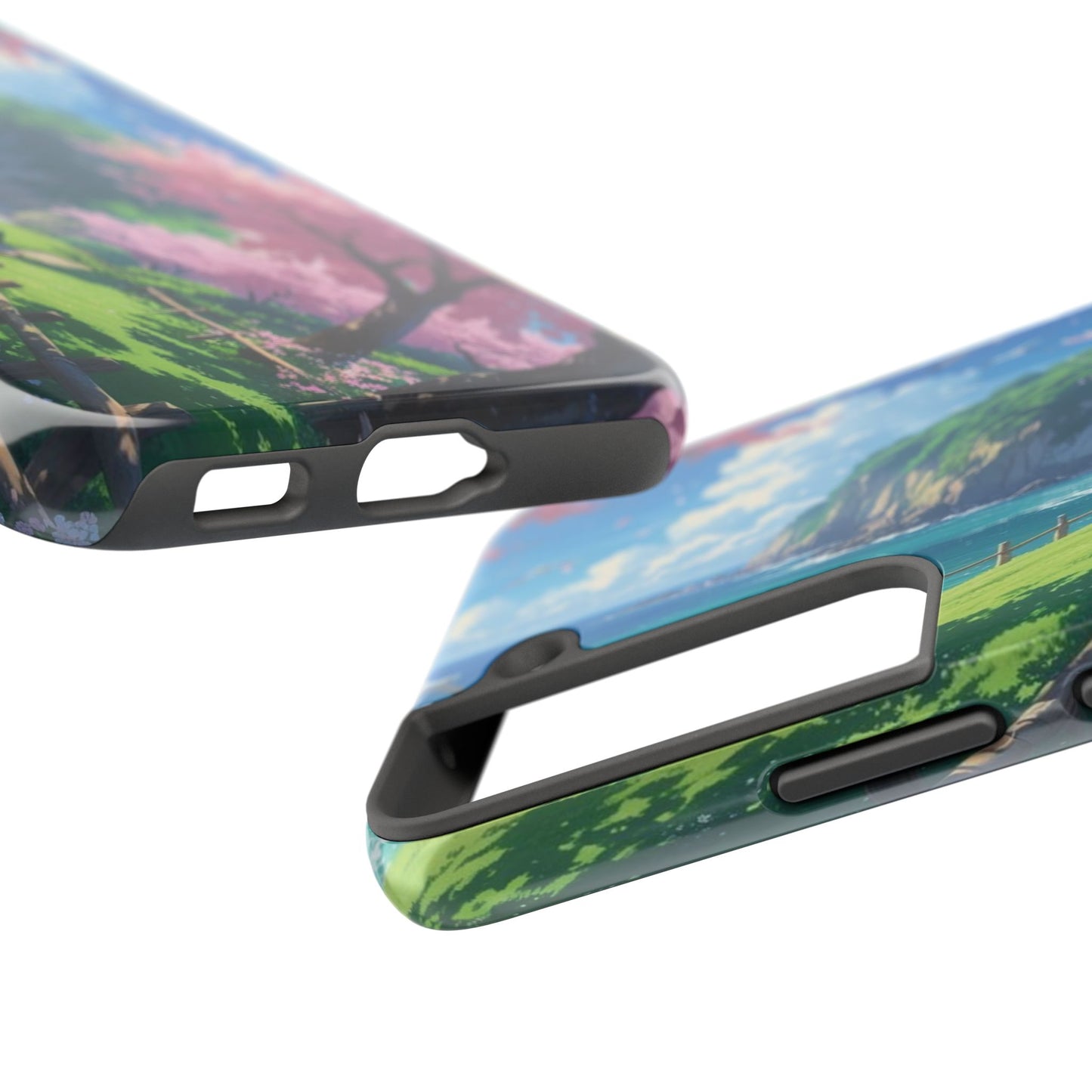 Tough Phone Case — Scenic Cherry Blossom Landscape Phone Cover