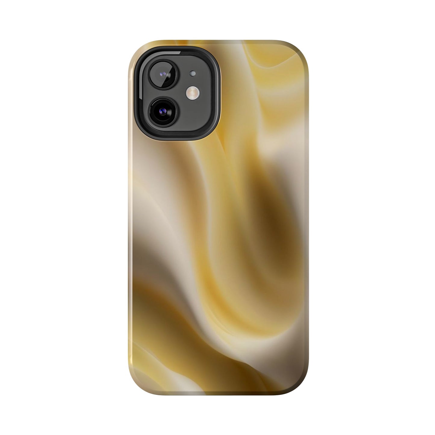 Gold Marble Tough Phone Case — Protective iPhone Case with Elegant Swirl Design