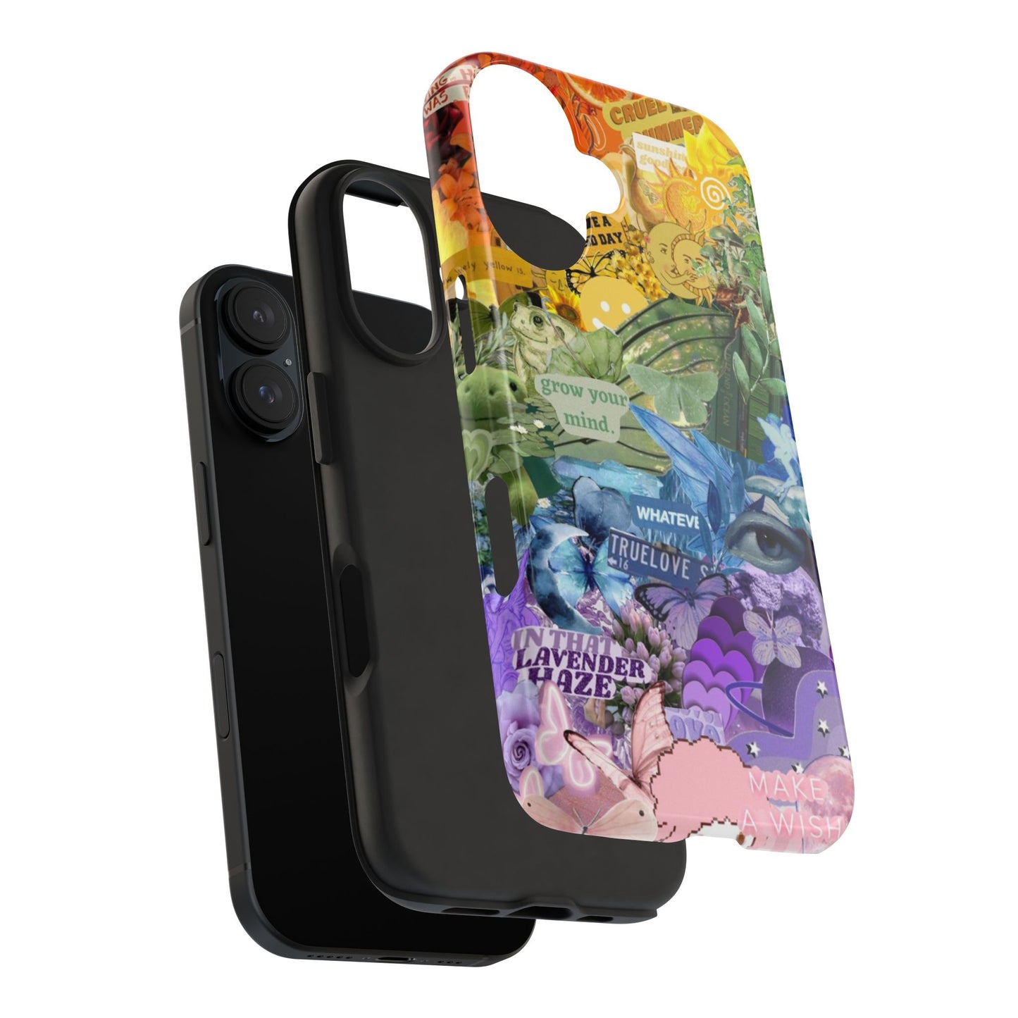 Collage Art Phone Case — 'Grow Your Mind' Lavender Haze Tough Case