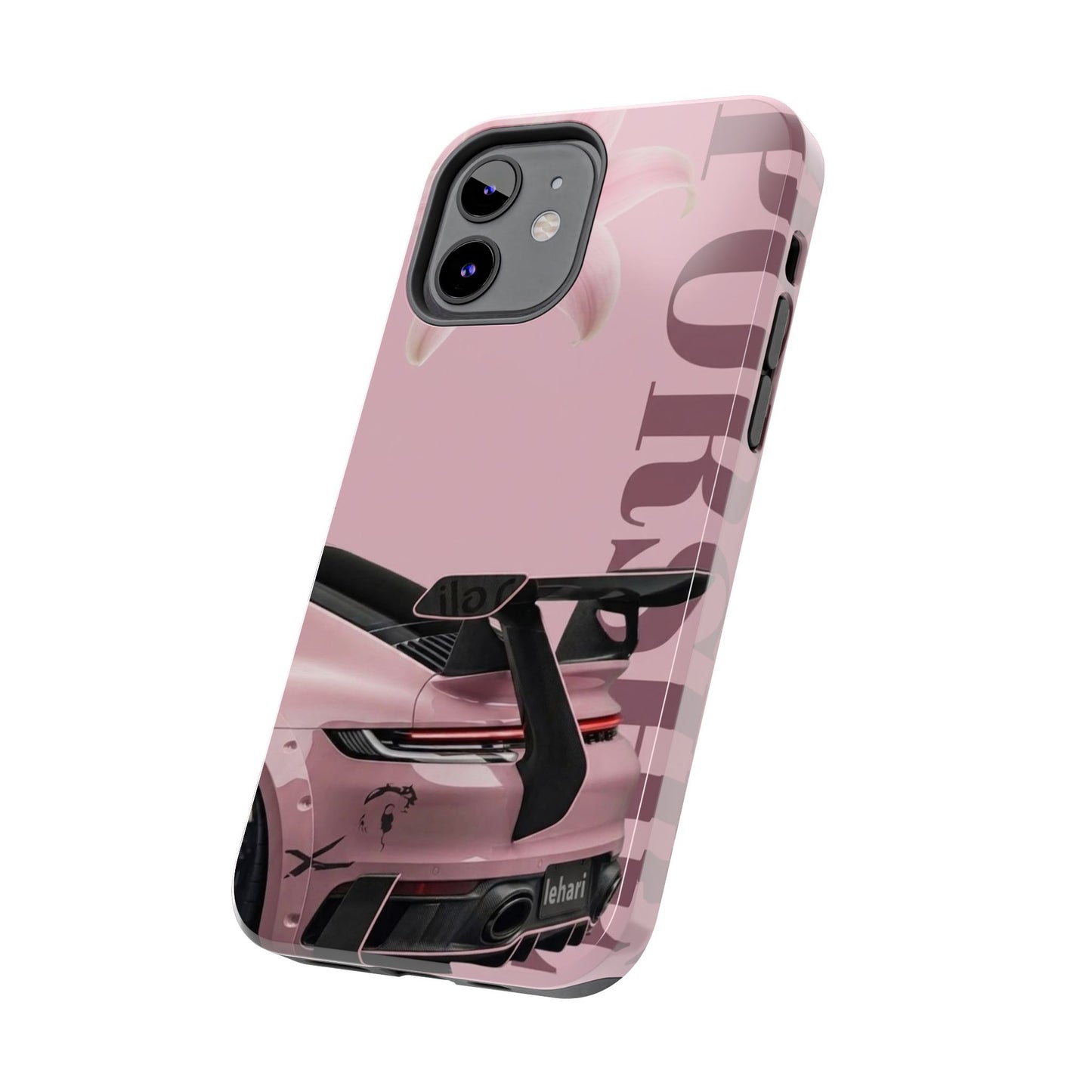 Pink Racing Car Tough Phone Case — 'Queen' Sportback Design