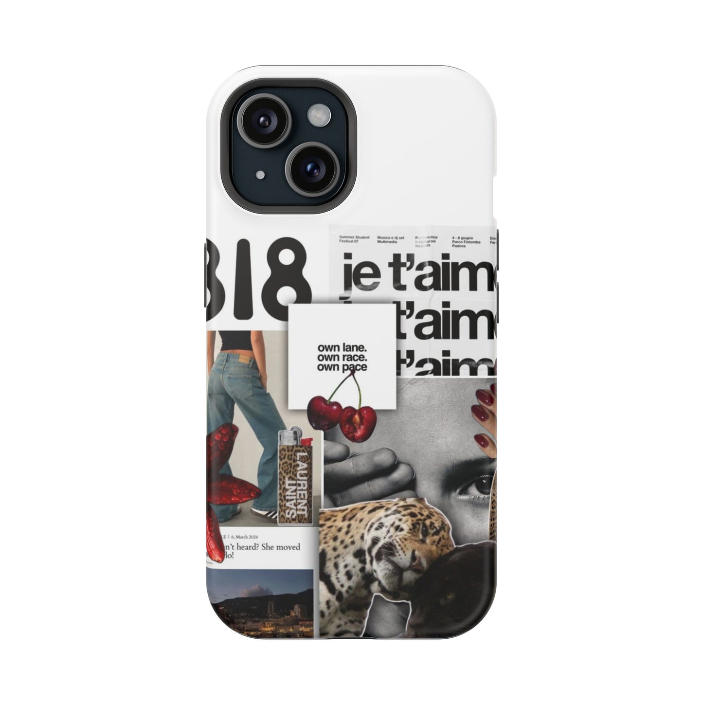 Collage 'Je t’aime' Magnetic Impact-Resistant Phone Case