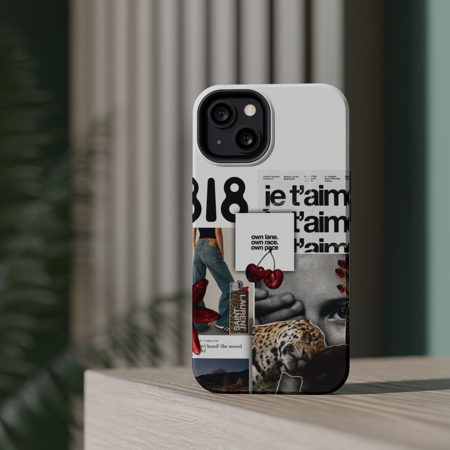 Collage 'Je t’aime' Magnetic Impact-Resistant Phone Case