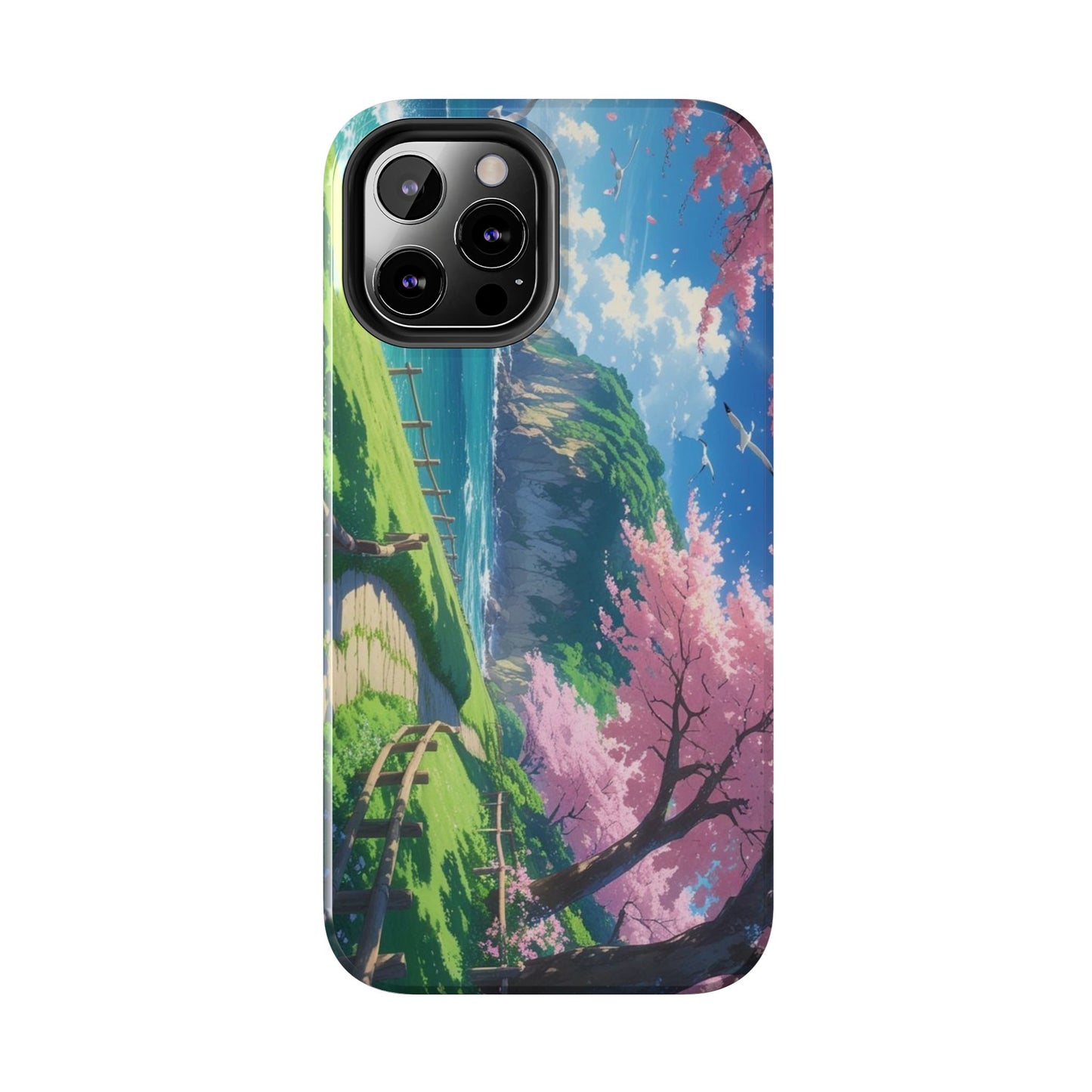 Tough Phone Case — Scenic Cherry Blossom Landscape Phone Cover