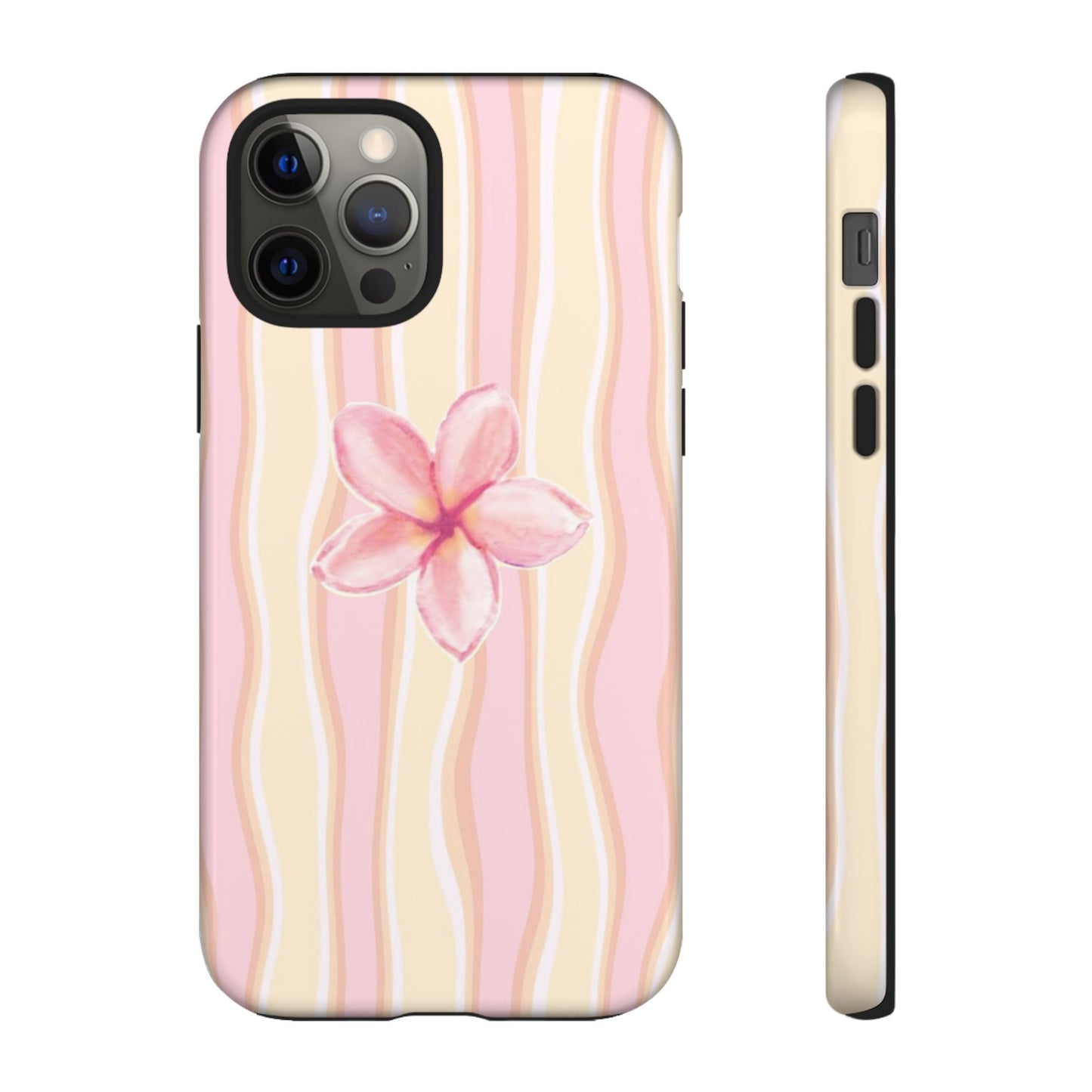 Pink Plumeria Phone Case - Tropical Floral Tough Phone Case