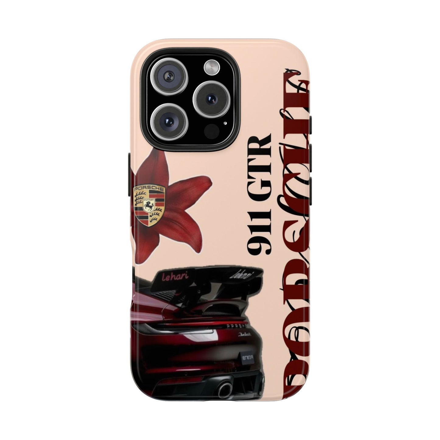 Porsche 911 GT-R Red Orchid Tough Phone Case — Sports Car Protective Cover