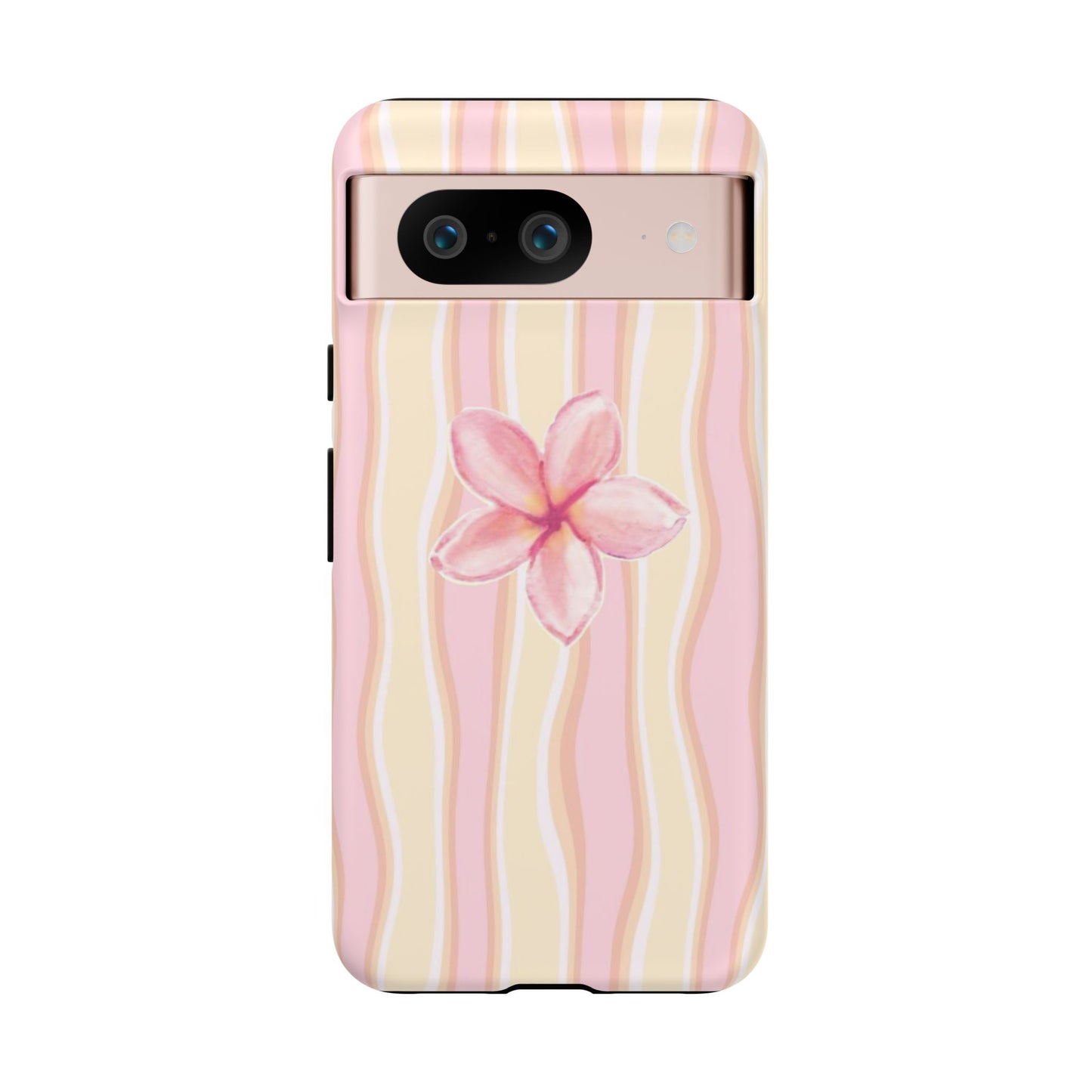 Pink Plumeria Phone Case - Tropical Floral Tough Phone Case