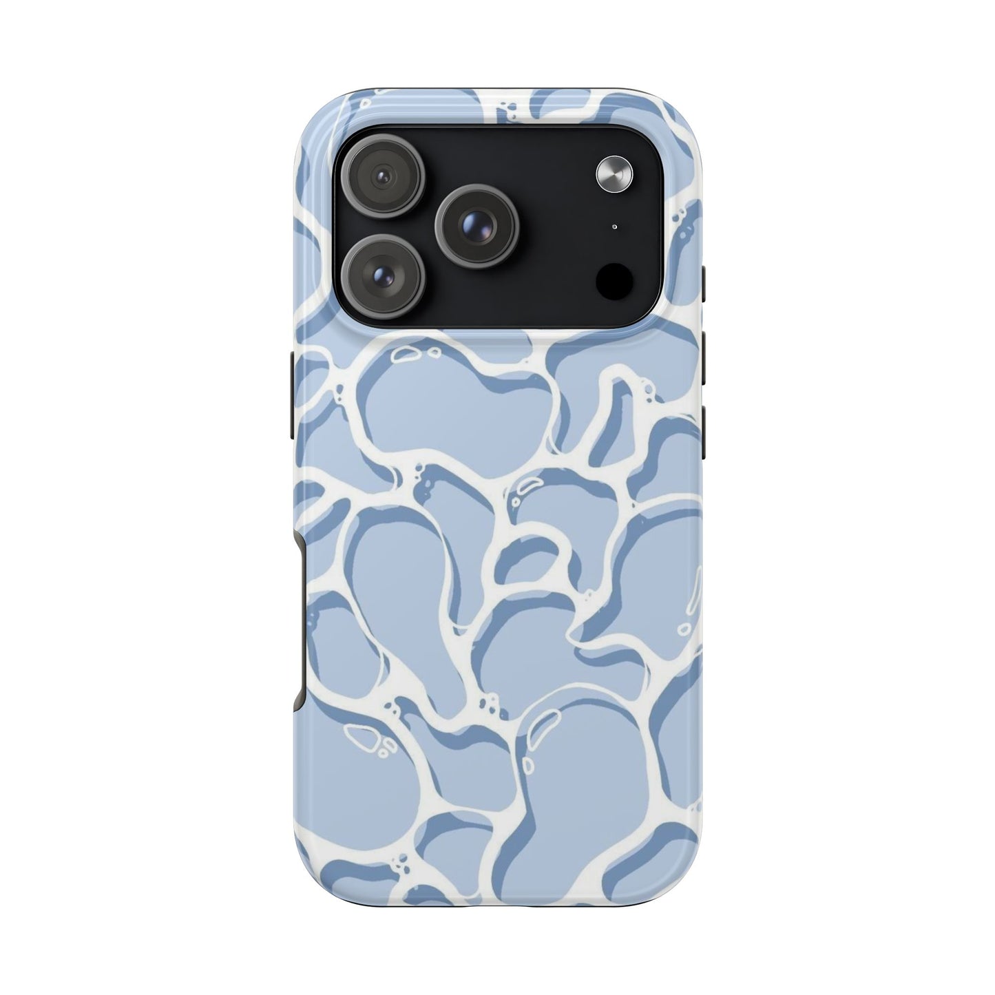 Blue Abstract Pool Pattern Tough Phone Case