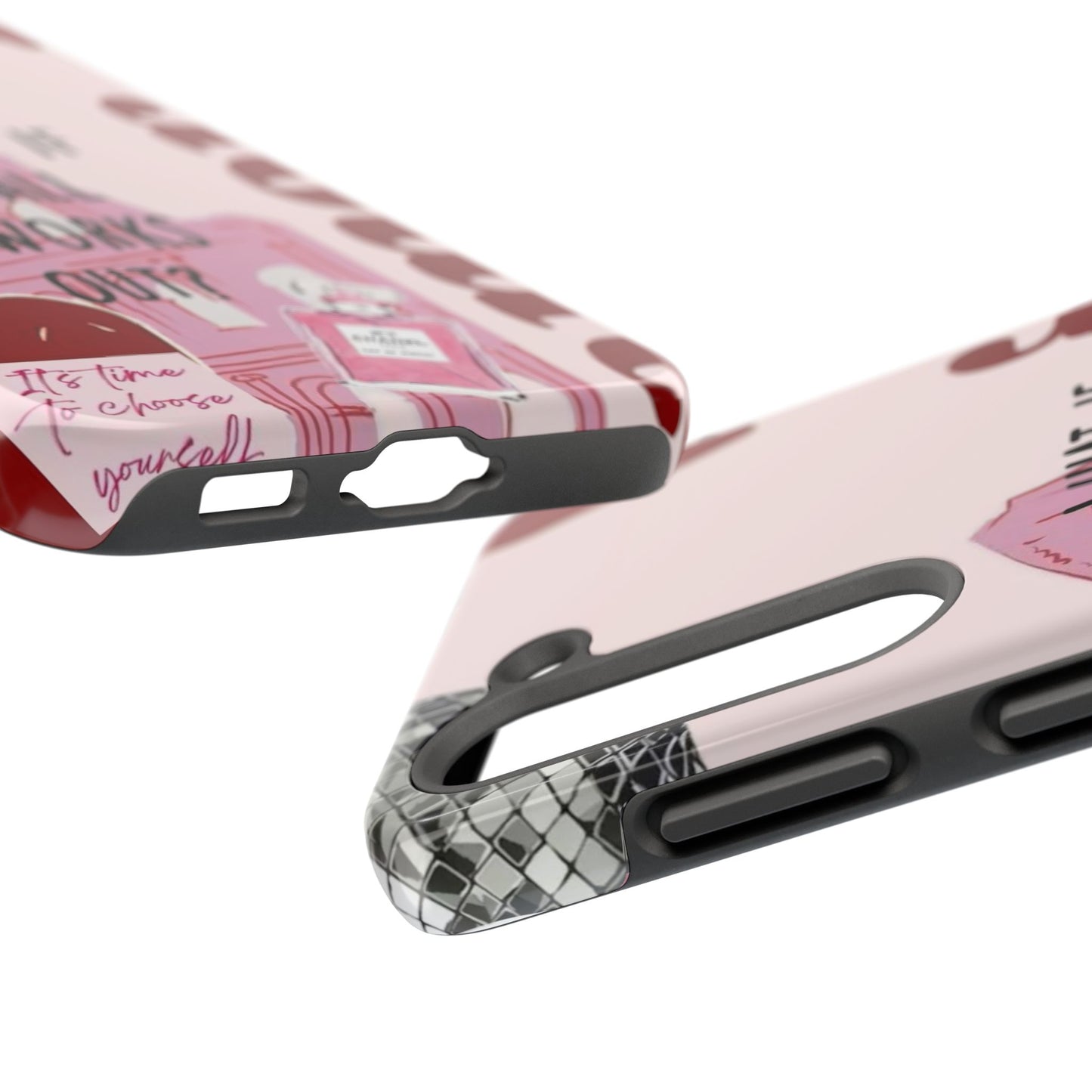 What If It All Works Out Phone Case - Pink Motivational Tough Case