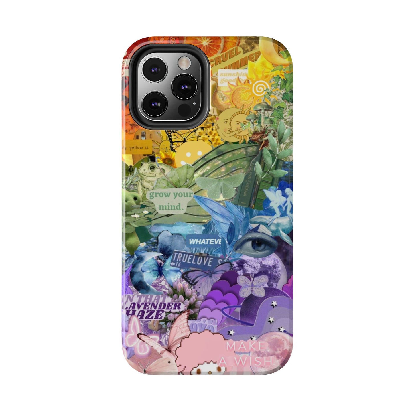 Collage Art Phone Case — 'Grow Your Mind' Lavender Haze Tough Case