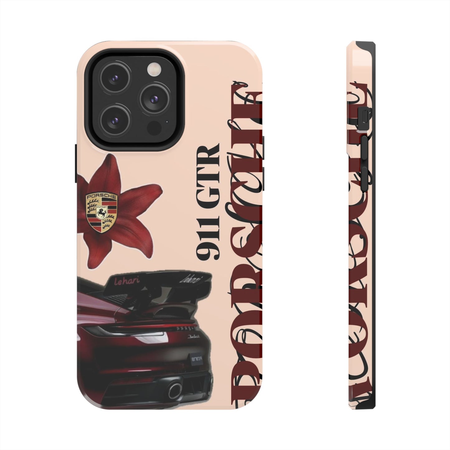 Porsche 911 GT-R Red Orchid Tough Phone Case — Sports Car Protective Cover