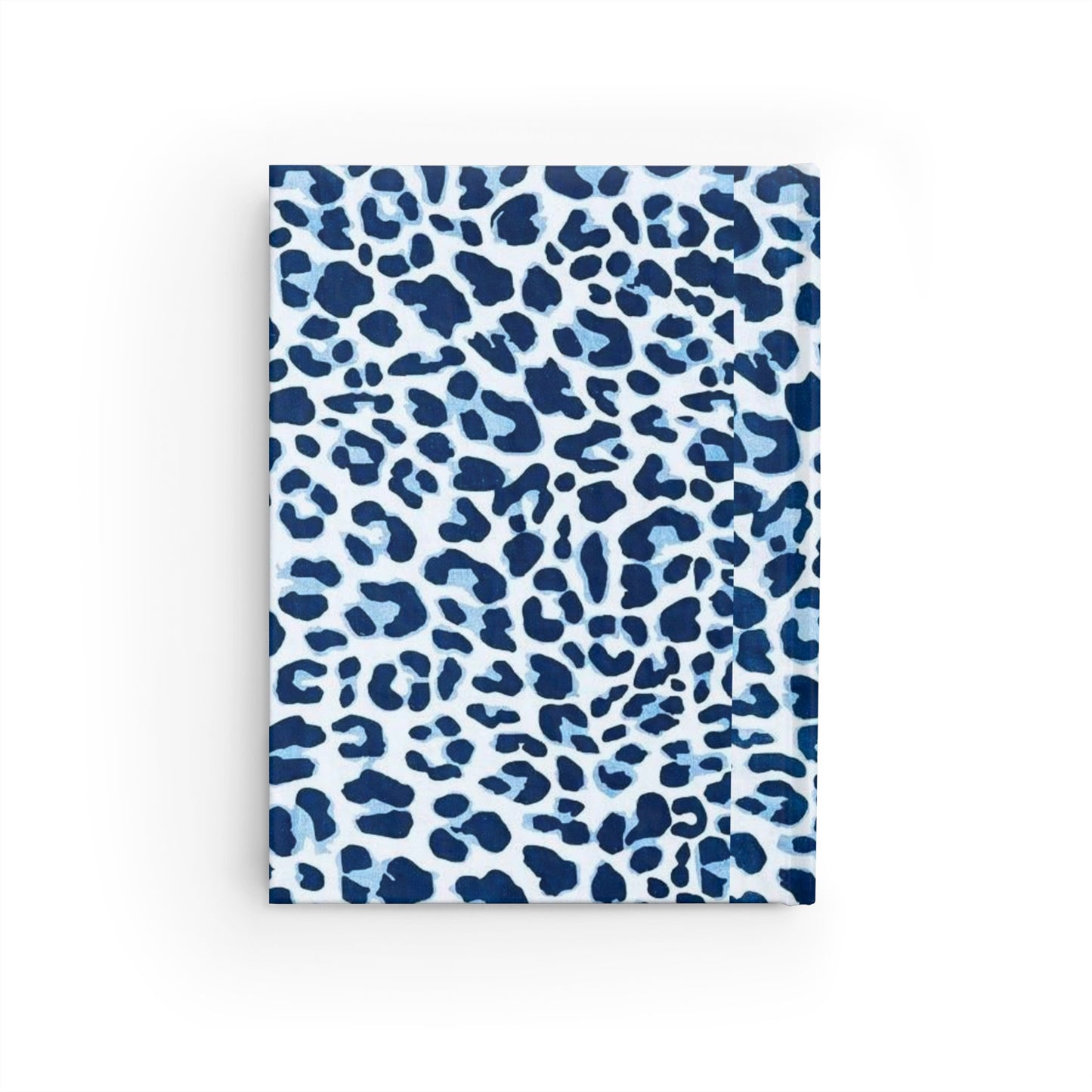 Blue Leopard Print Ruled Journal — Stylish Lined Notebook for Notes & Planning