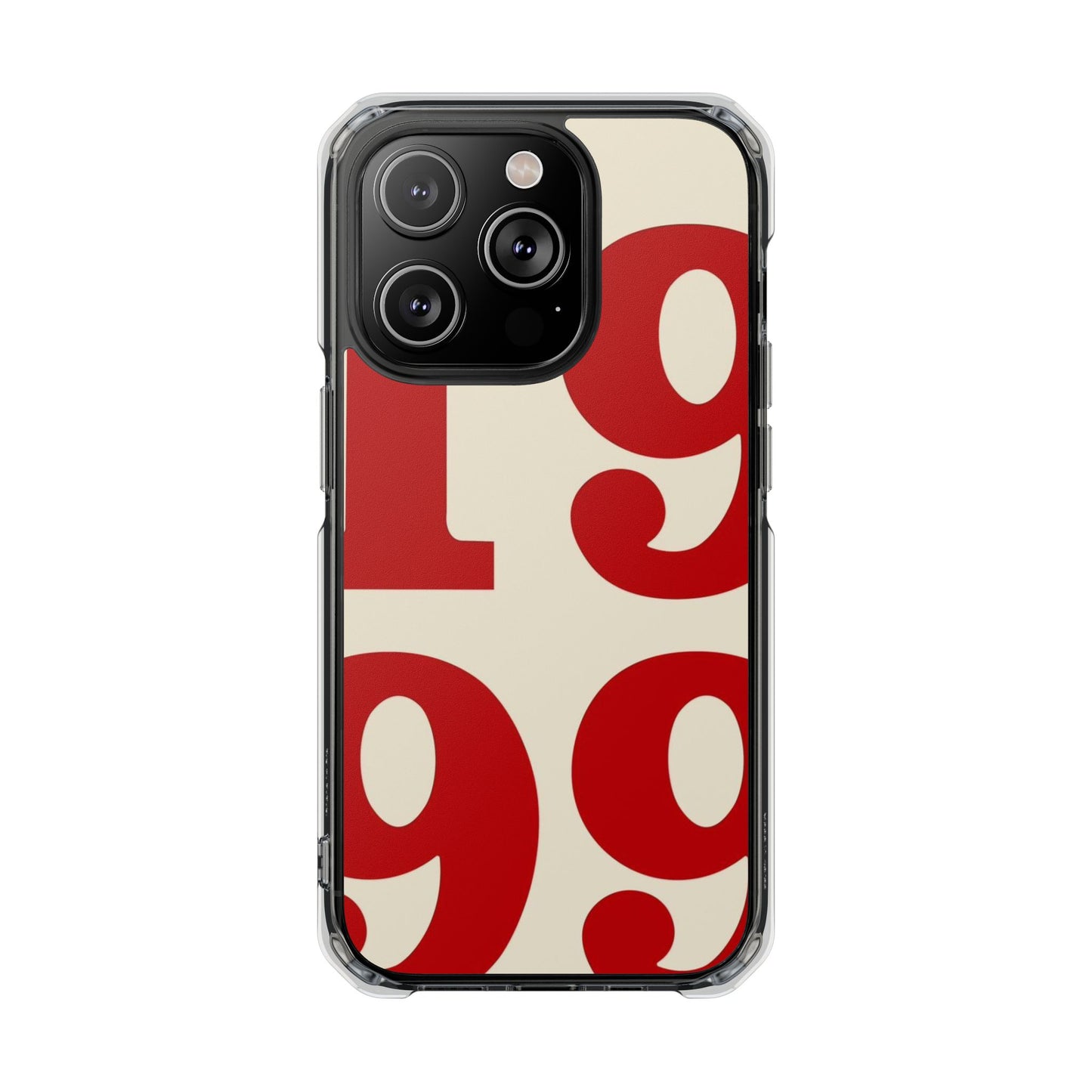 1999 Retro Number Clear Magnetic Phone Case