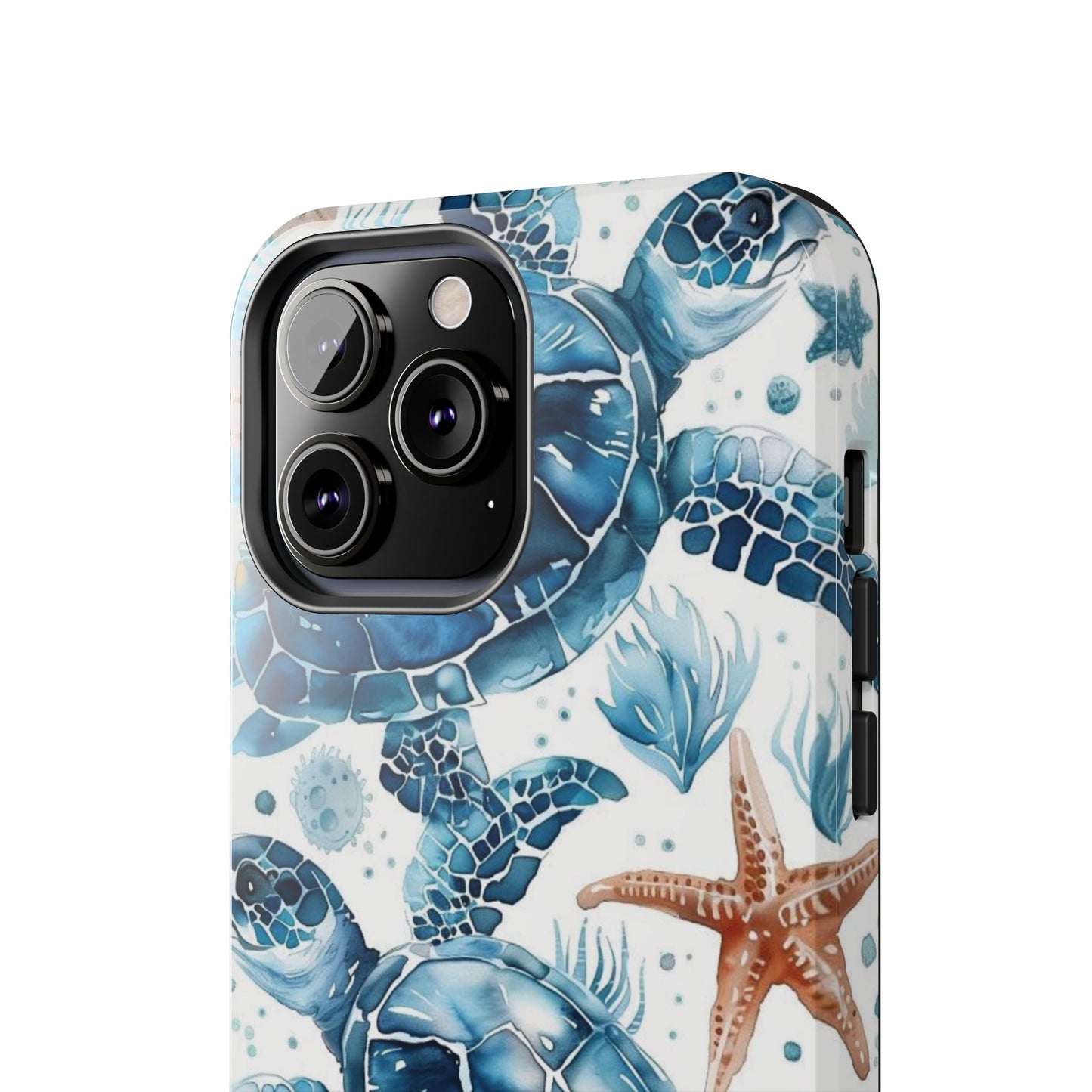 Sea Turtle Tough Phone Case — Blue Ocean Marine Life Protective Cover