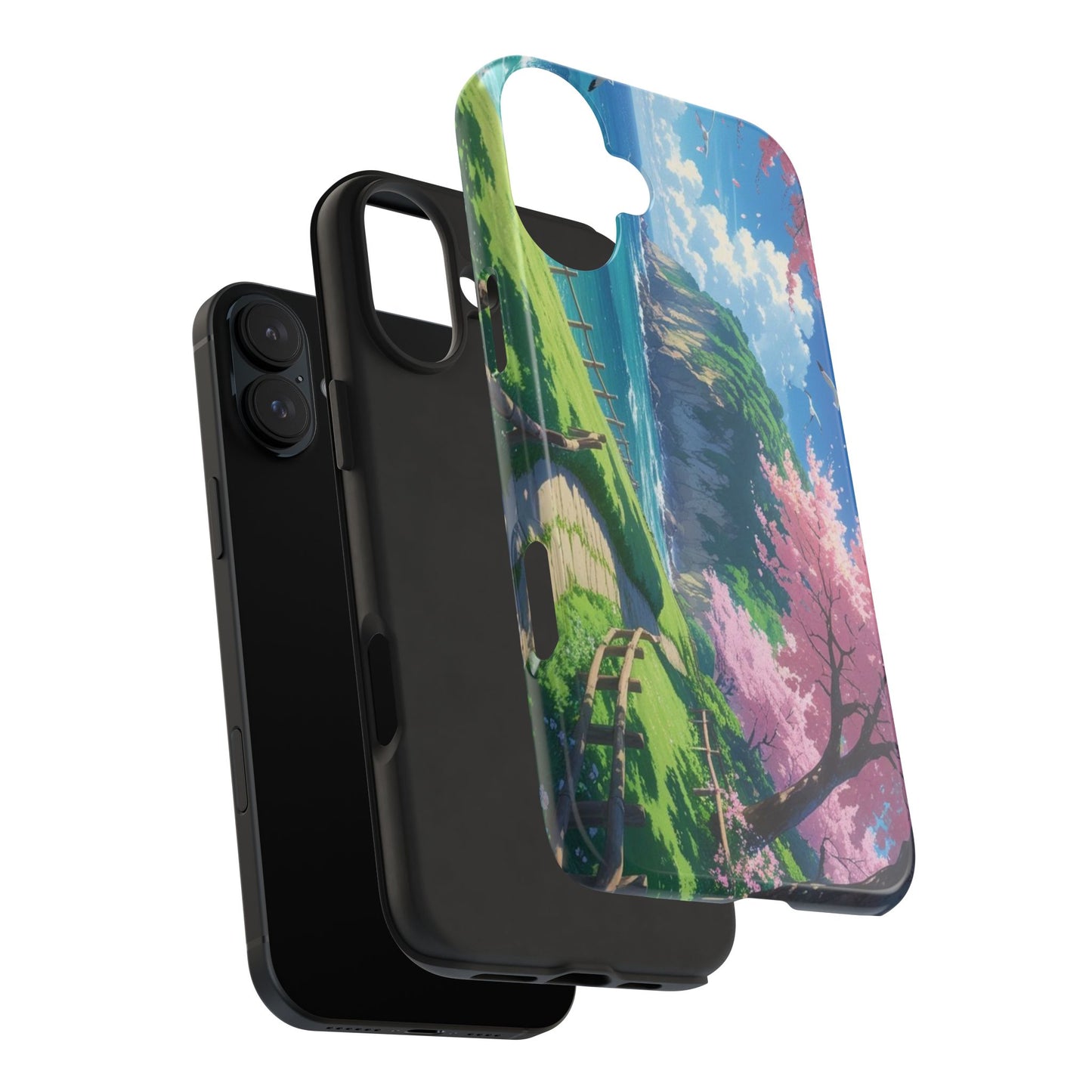 Tough Phone Case — Scenic Cherry Blossom Landscape Phone Cover