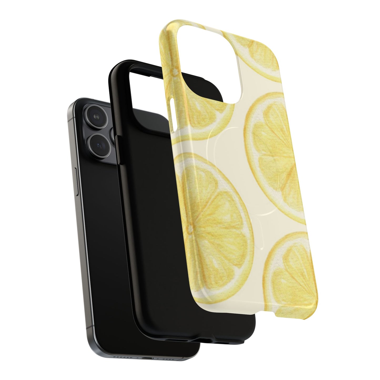 Lemon Slices Tough Magnetic Phone Case — Protective Citrus Pattern