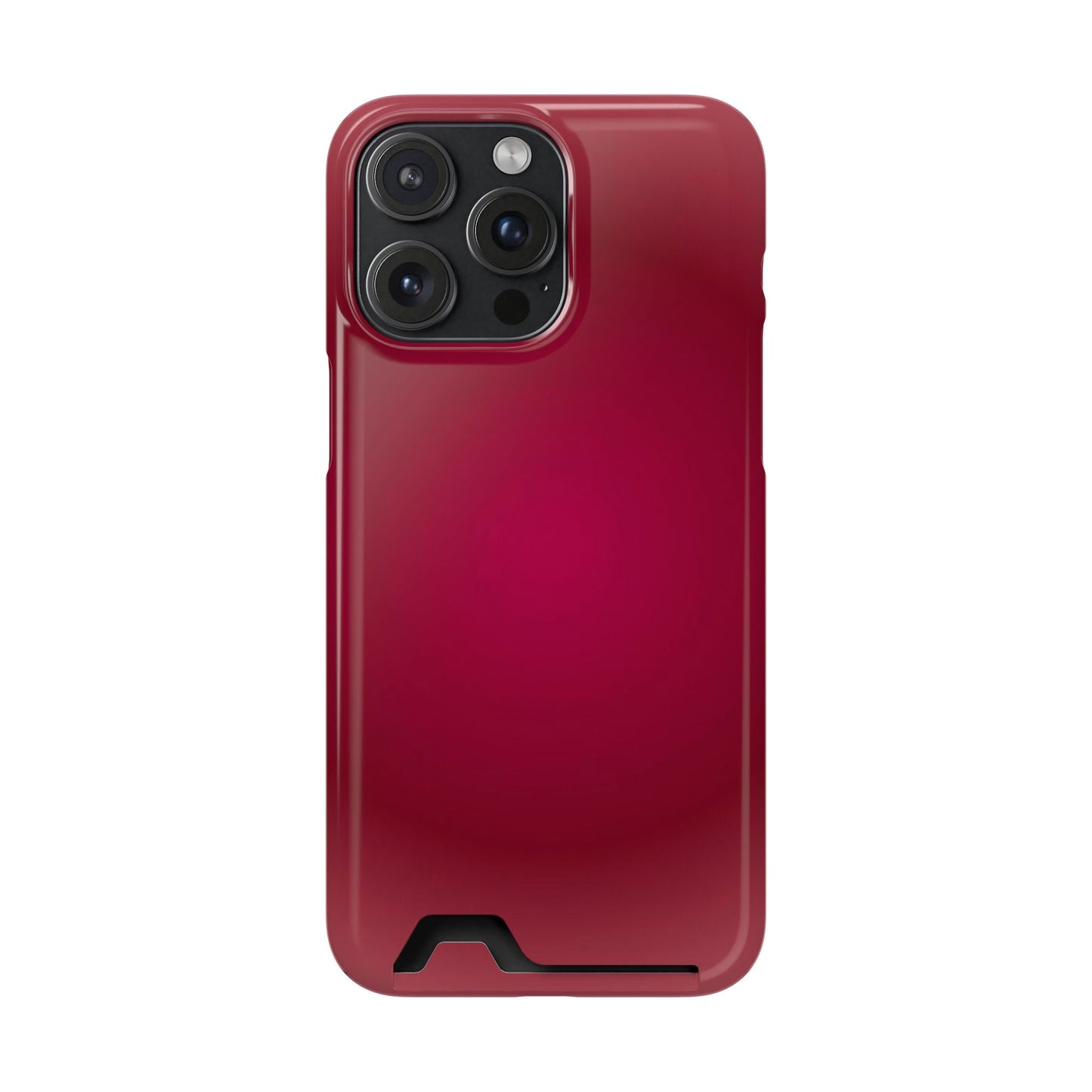Slim Card-Holder Phone Case — Magnetic Red Wallet Cover
