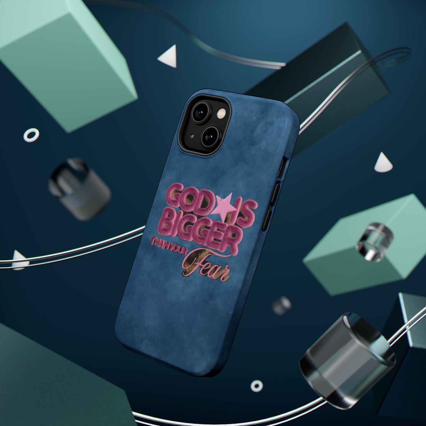 Phone Case — “God Is Bigger Than Your Fear” Magnetic Impact-Resistant Case
