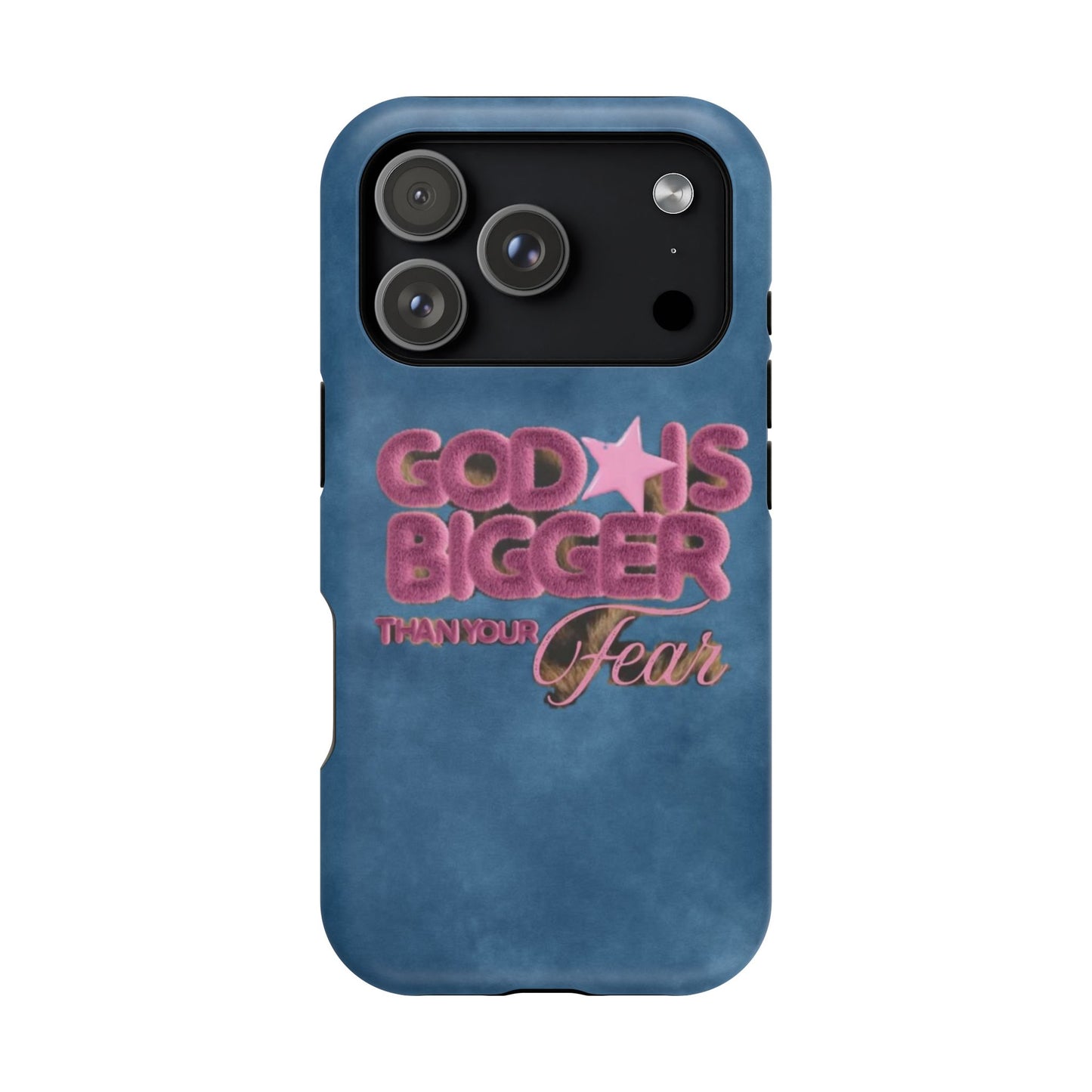 Phone Case — “God Is Bigger Than Your Fear” Magnetic Impact-Resistant Case