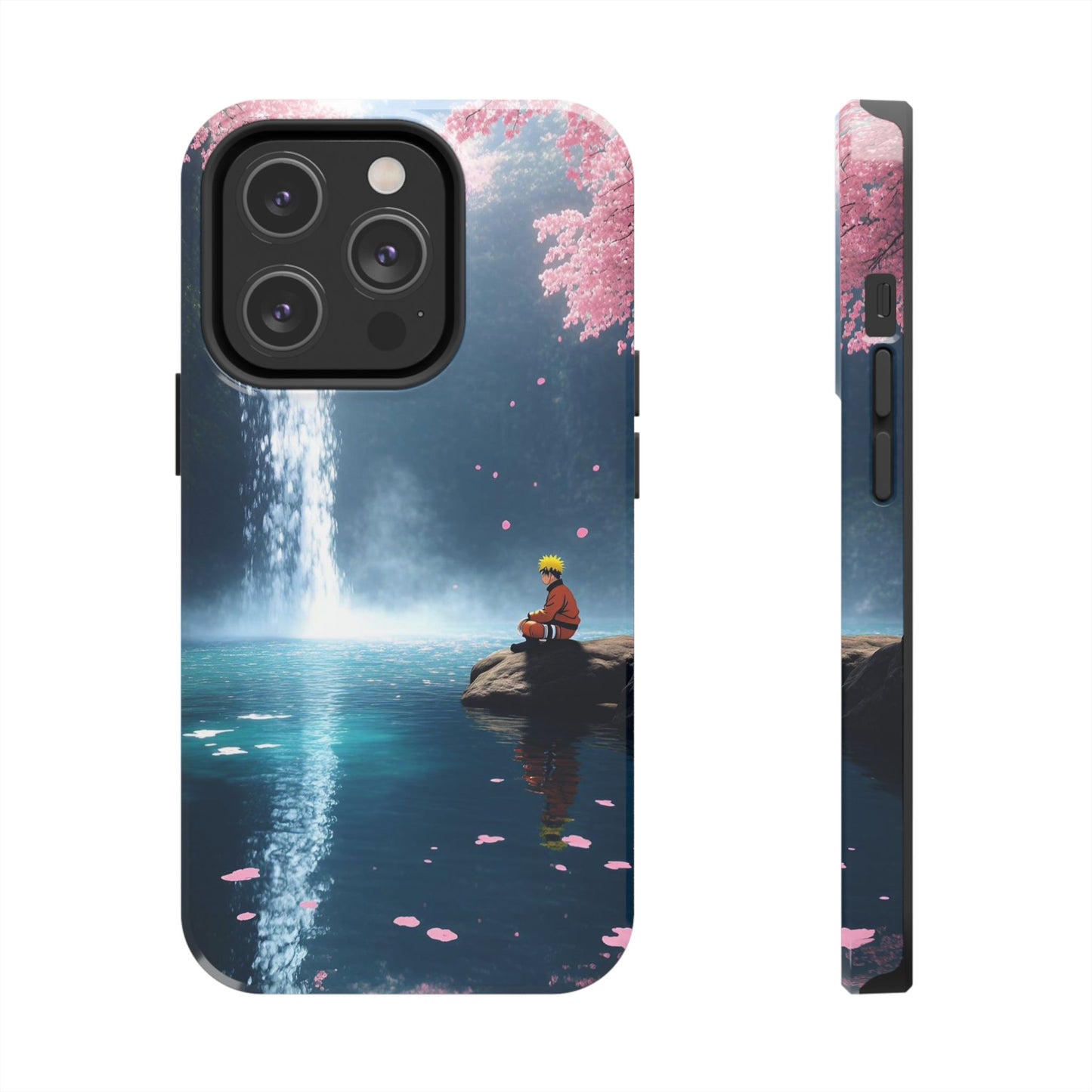 Naruto Scenic Tough Phone Case — Waterfall Meditation Anime Cover