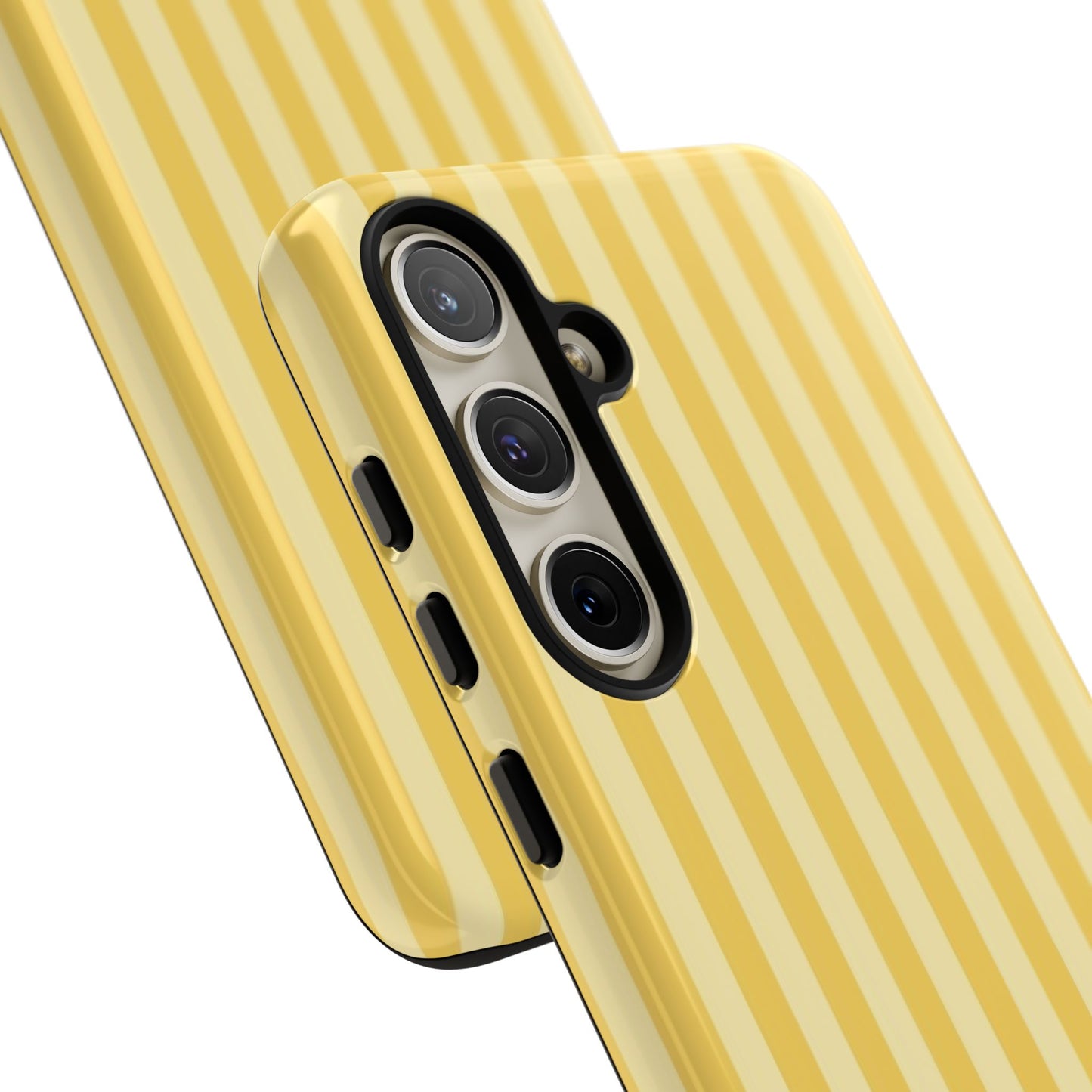 Yellow Stripe Tough Phone Case — Durable Protective iPhone Cover