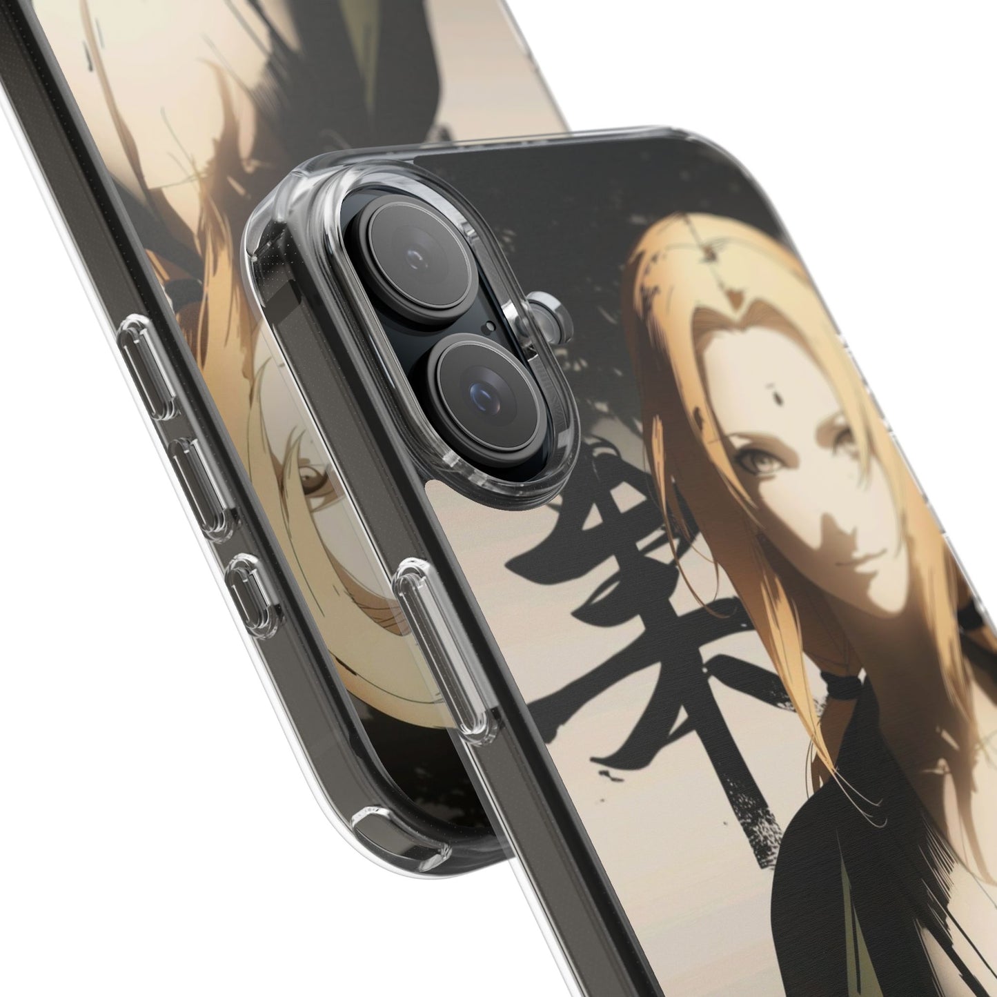 Clear Anime Character Impact-Resistant Phone Case