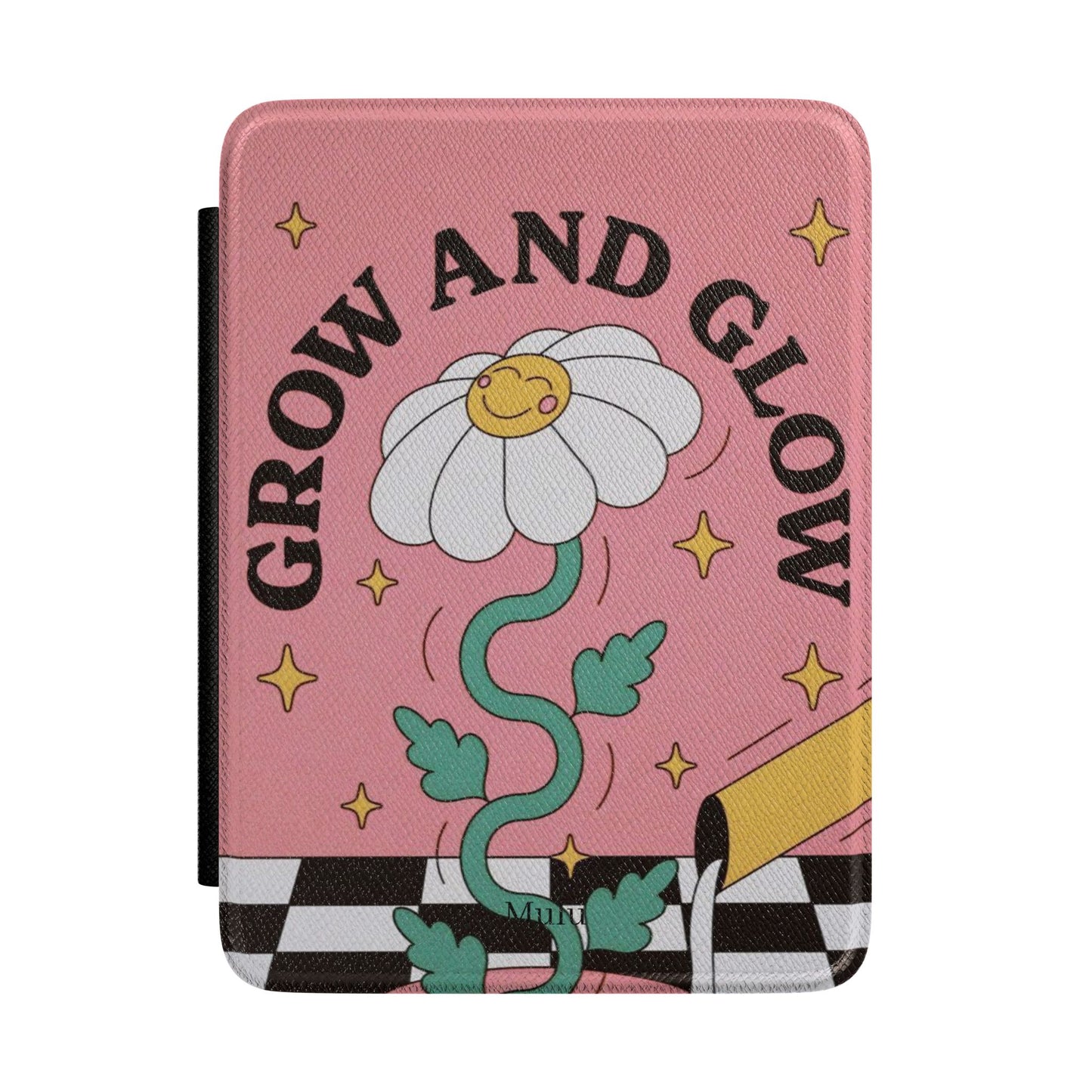 Kindle Case — "Grow and Glow" Floral Pink Protective Cover