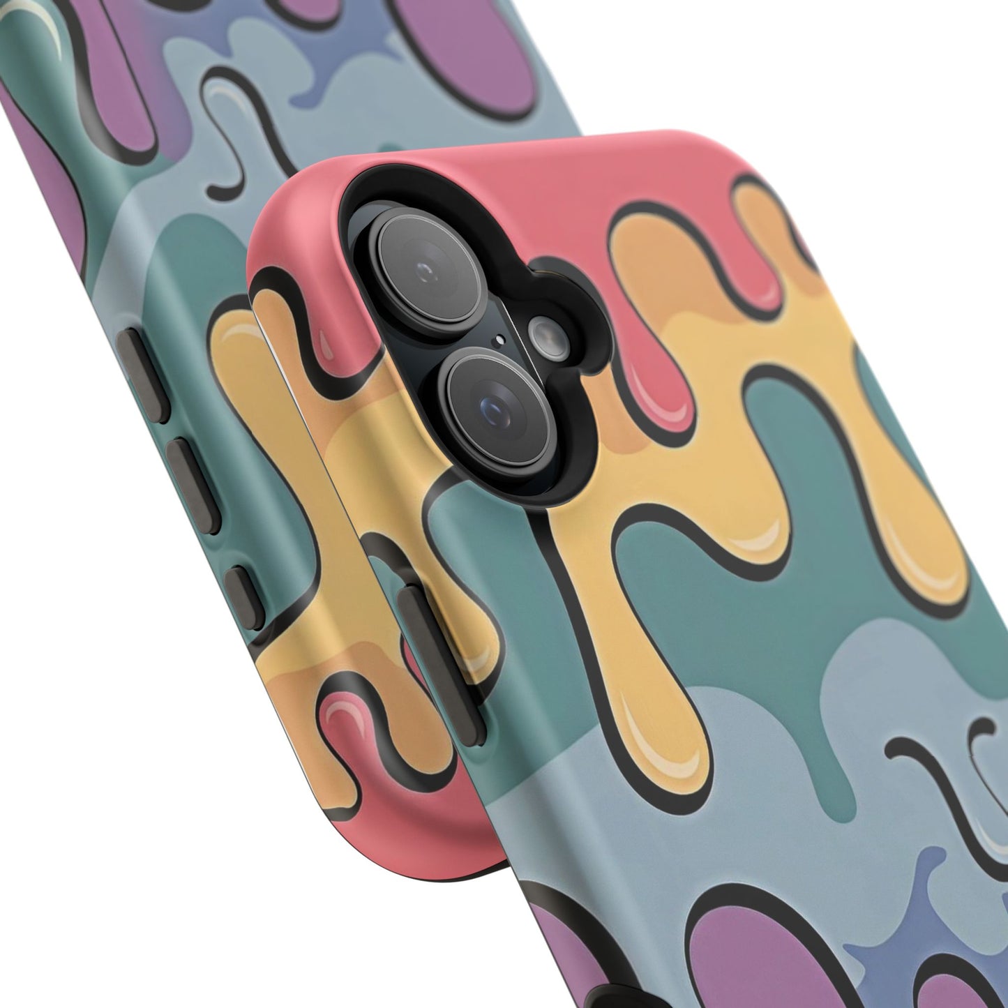 Colorful Drip Magnetic Phone Case — Impact-Resistant iPhone Cover