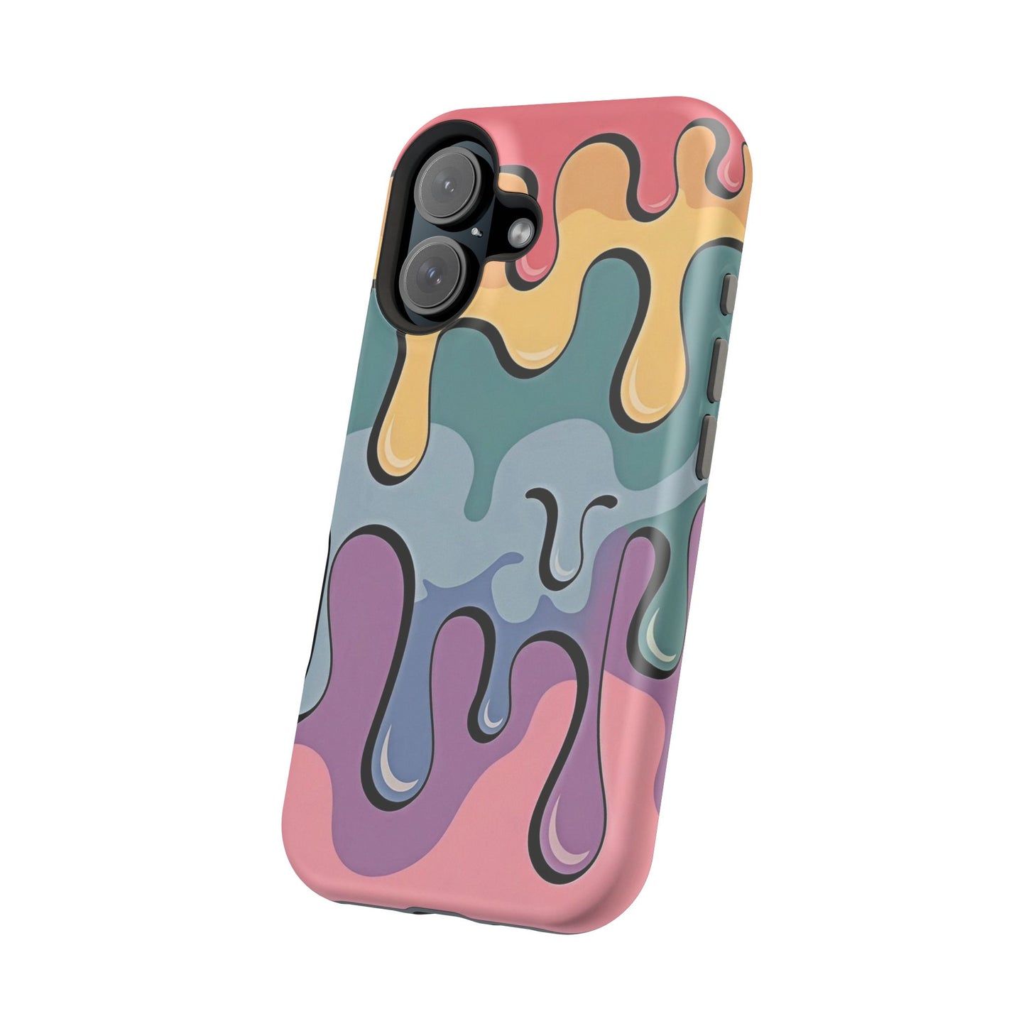 Colorful Drip Magnetic Phone Case — Impact-Resistant iPhone Cover