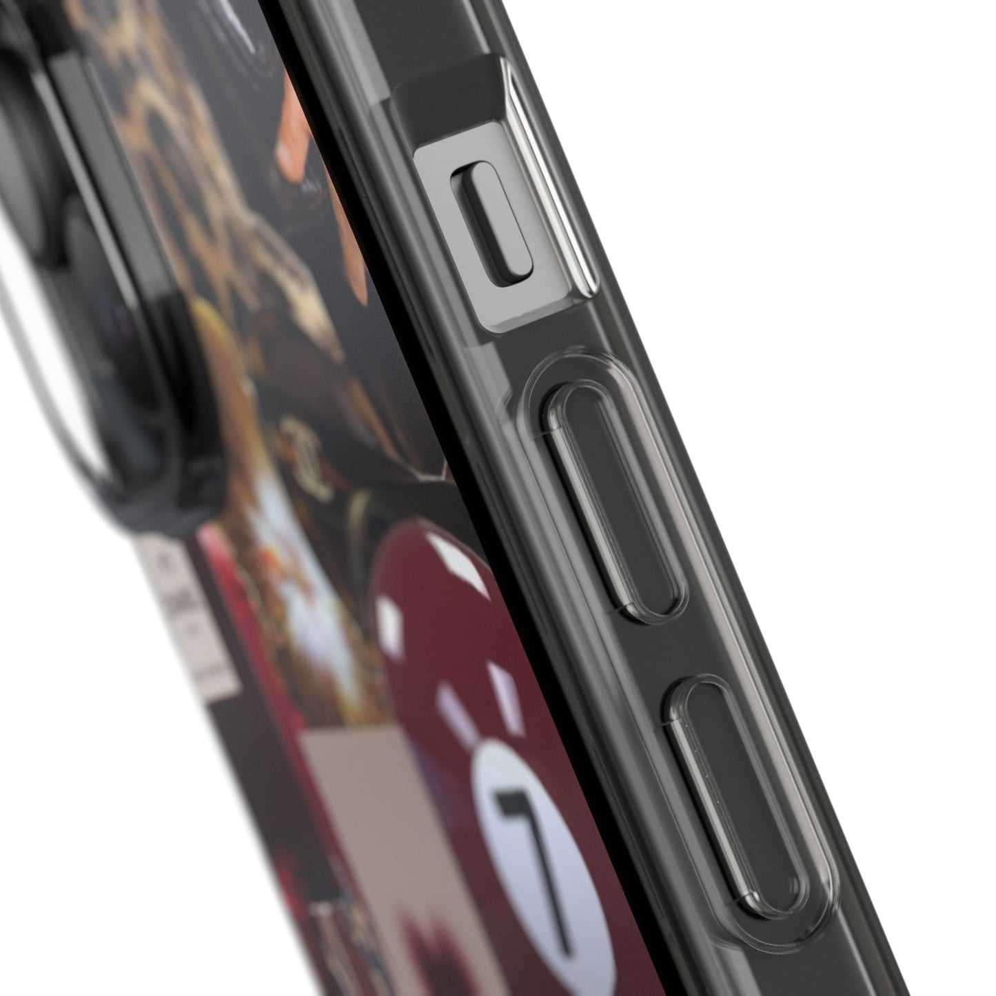 Clear Impact-Resistant Phone Case — Retro Cherry Collage Design