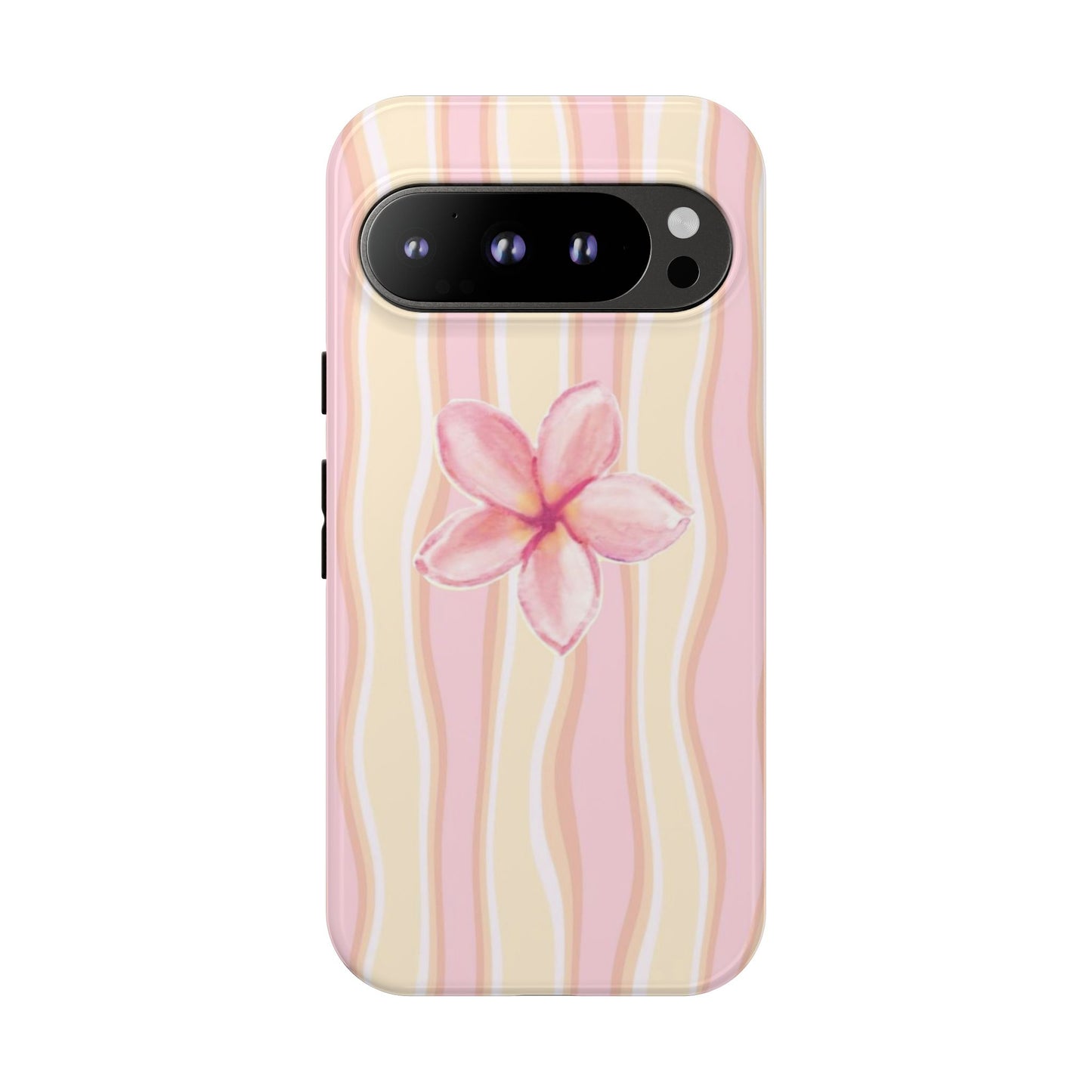 Pink Plumeria Phone Case - Tropical Floral Tough Phone Case
